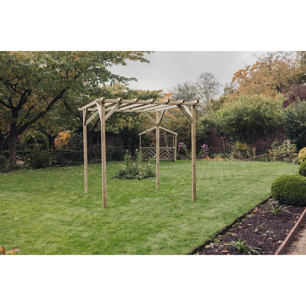 Contemporary Garden Pergola by Churnet Valley 2.4 x 2.4M - PEV24 - Image 7