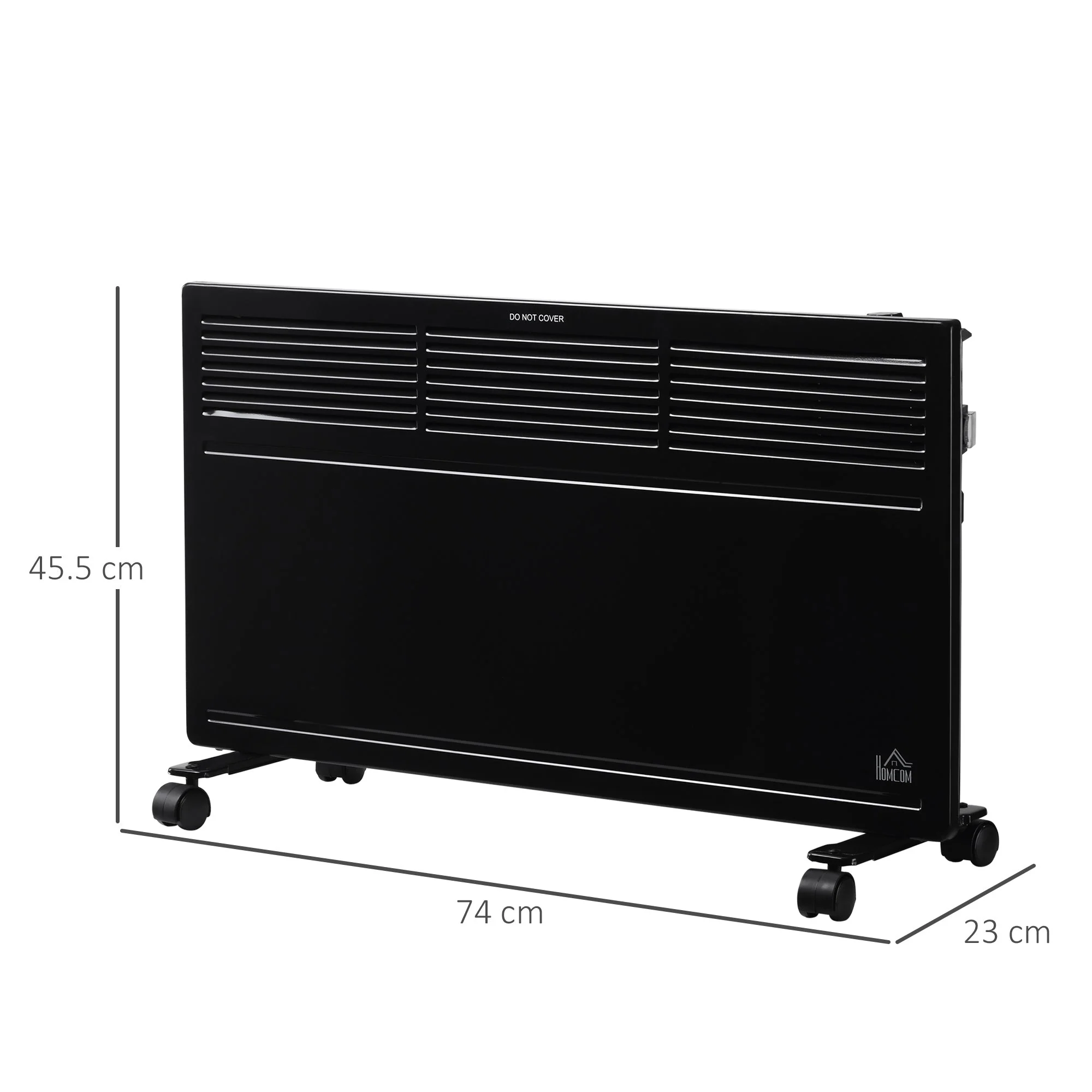 Convector Radiator Heater Freestanding or Wall-mounted w/ Adjustable Thermostat - Image 2