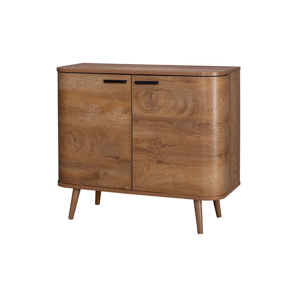 Copenhagen Sideboard Dark Brown 2 Doors 4 Shelves - Image 2