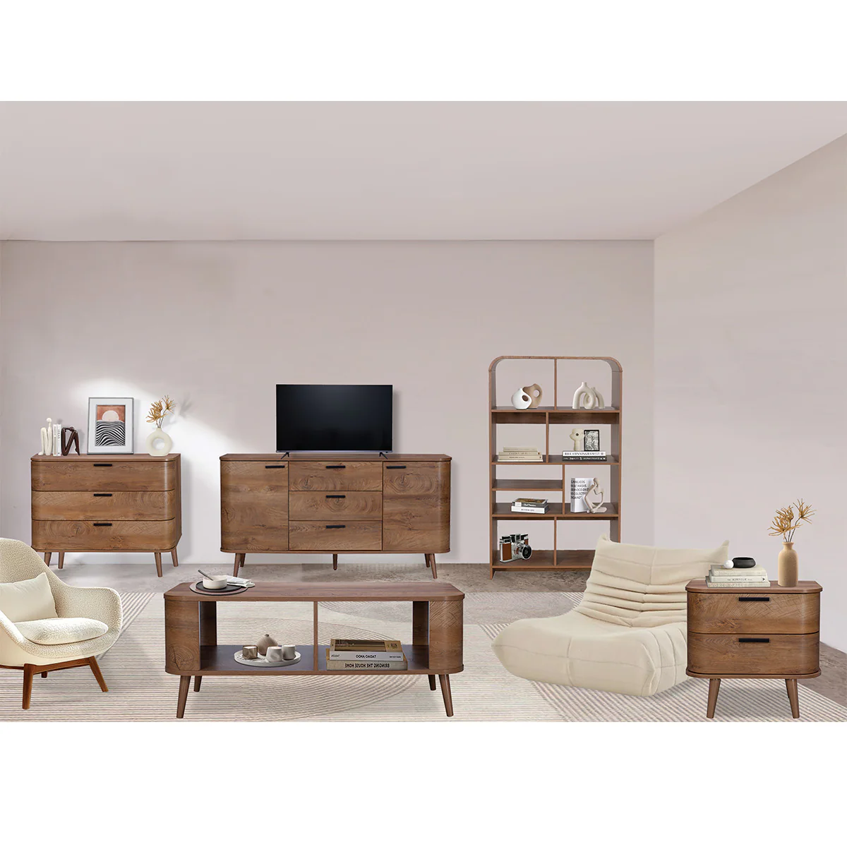 Copenhagen Tall Bookcase Dark Brown 9 Shelves - Image 5