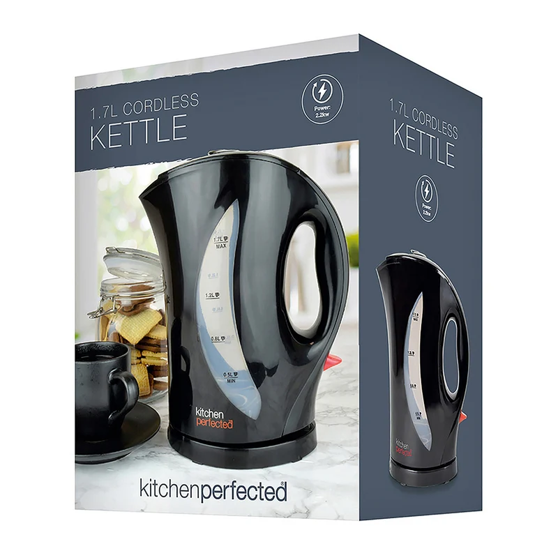 Cordless Kettle By KitchenPerfected - Black 1.7 Litre - Image 3