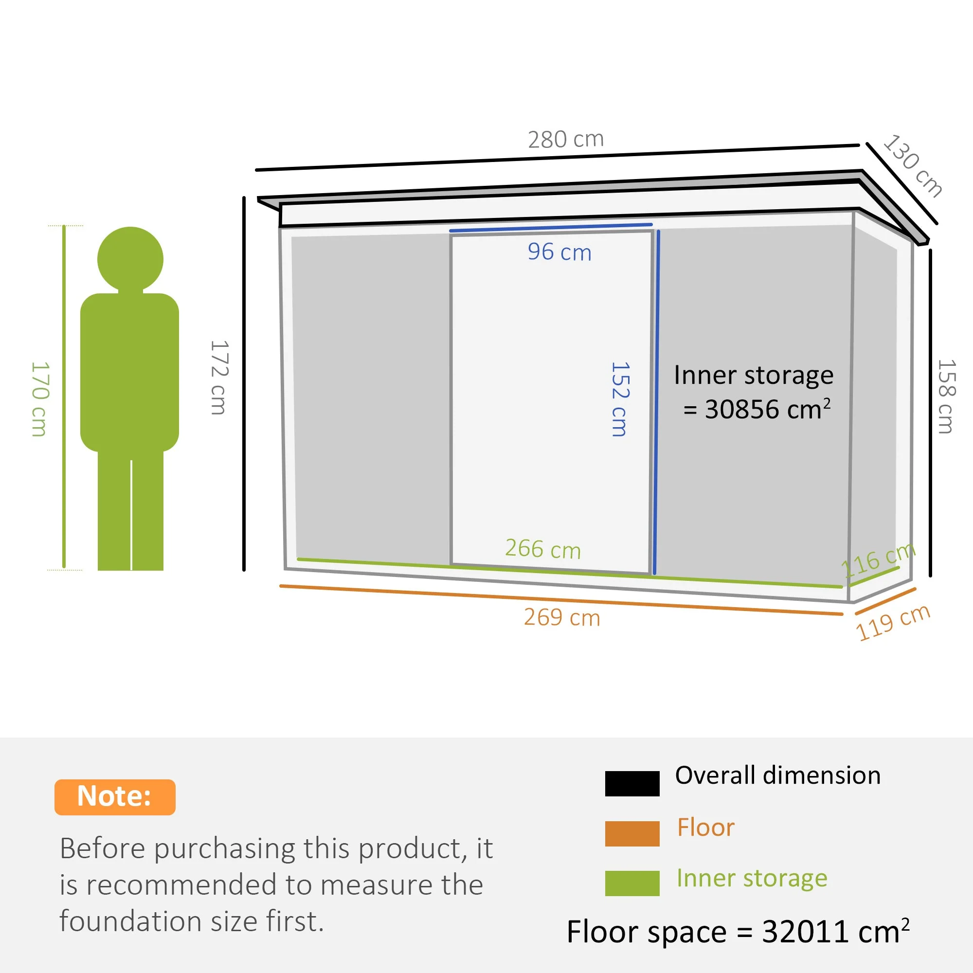 Corrugated 9 x 4' Double Door Pent Garden Shed With Ventilation Steel Dark Grey by Steadfast - Image 3