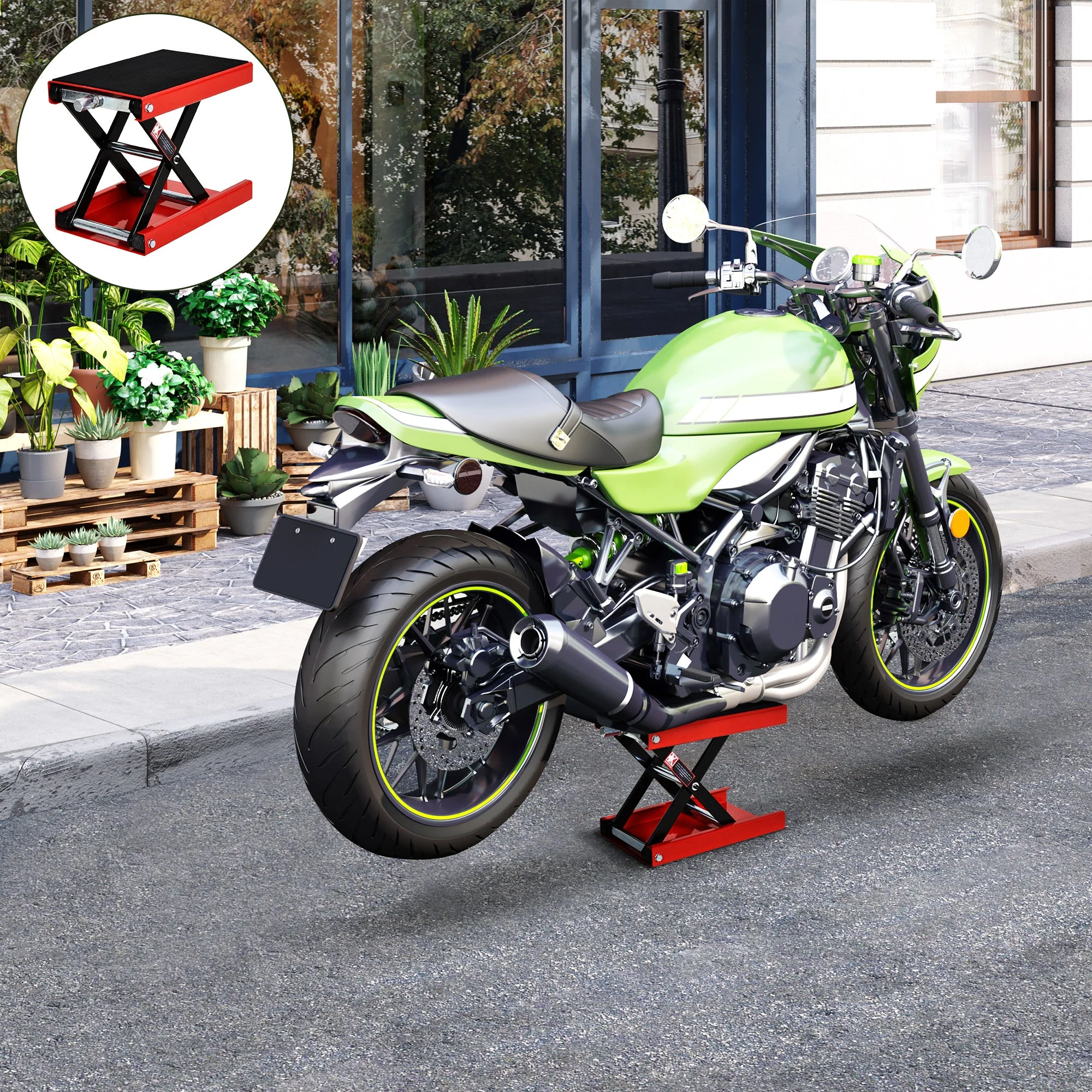 Crank 500kg Moter Cycle Repair Lift Steel by Durhand - Image 2