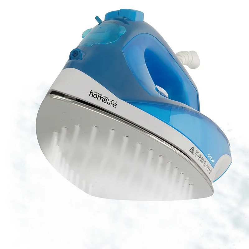 Crest Steam Iron with Stainless Steel Soleplate Blue - 1600W - Image 4