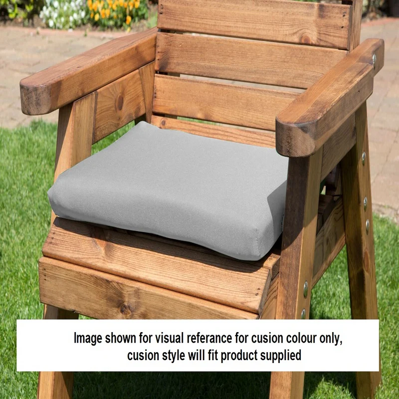 Deluxe Garden Tete a Tete by Charles Taylor - 2 Seats Grey Cushions - Image 2