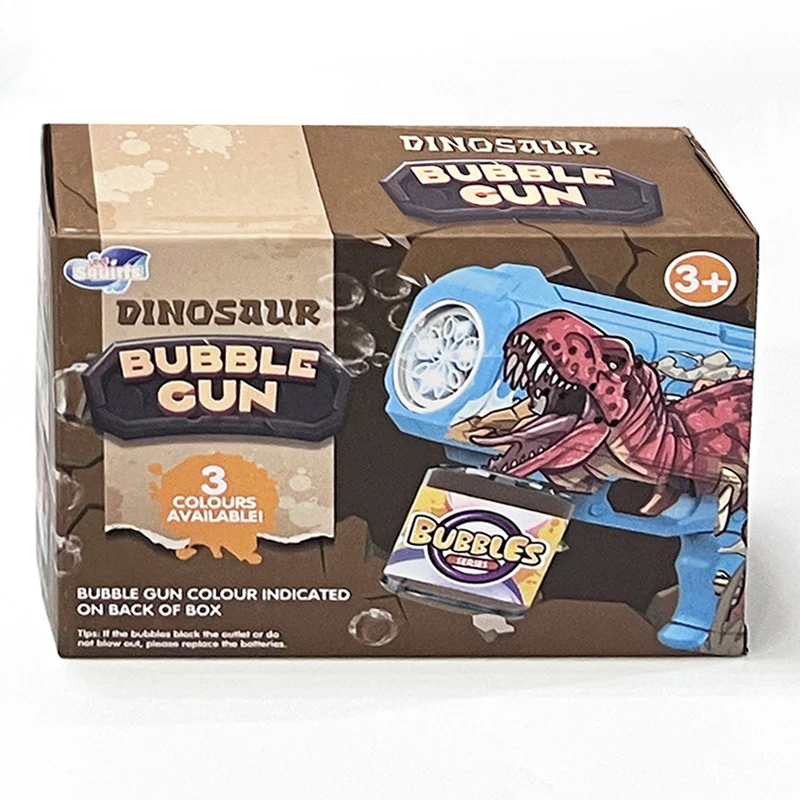 Dinosaur Bubble Gun Yellow - 18cm - Image 2