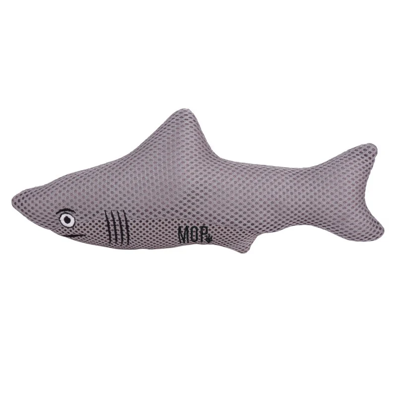 Dog Squeaky Toy Grey Mesh Fabric 27cm by Ministry of Pets - Image 2