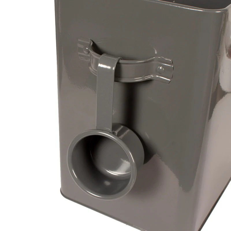 Dog Treat Storage Grey Metal 23cm by Banbury - Image 4