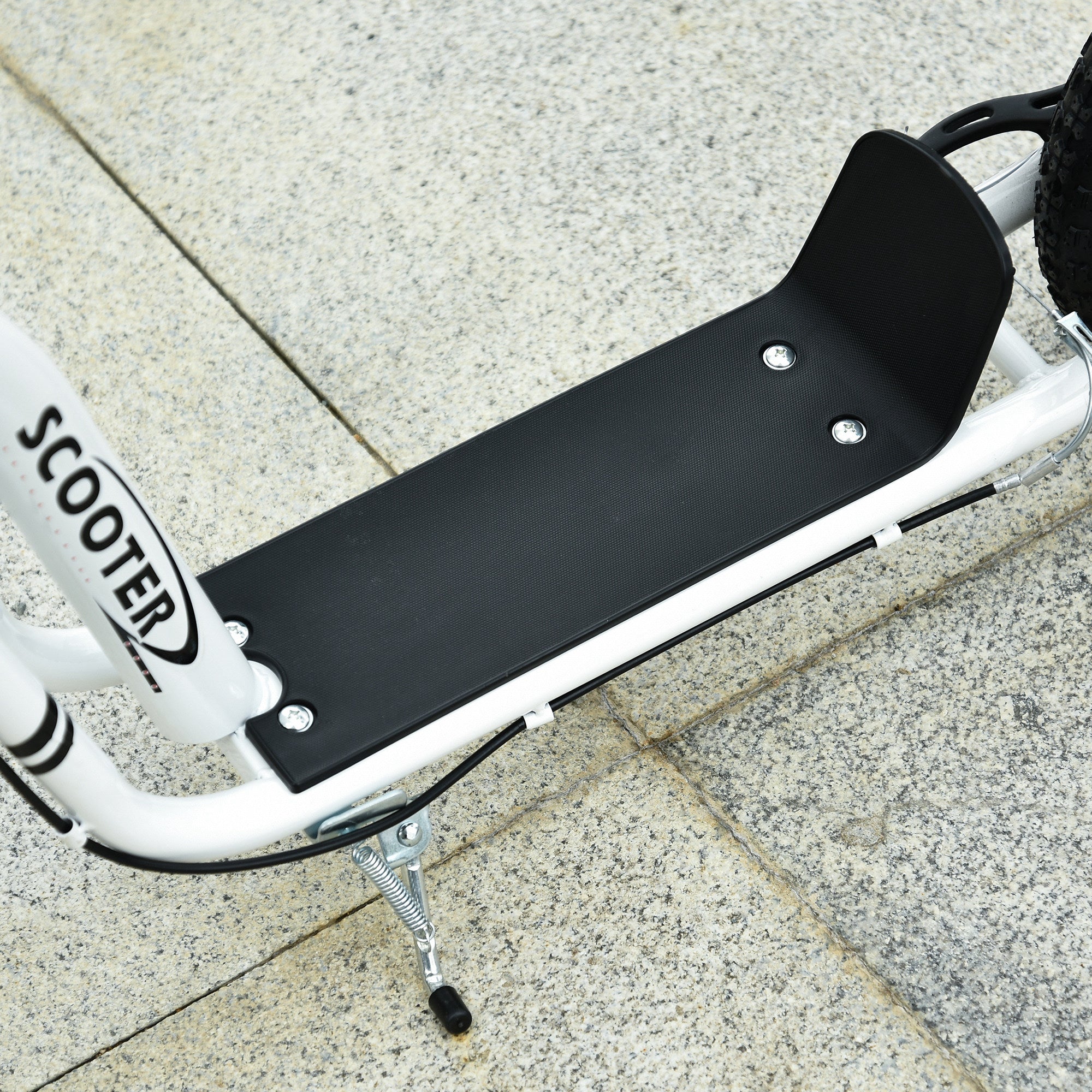 Dual Brakes 12" Metal frame Kick Scooter adjustable black - Image 9