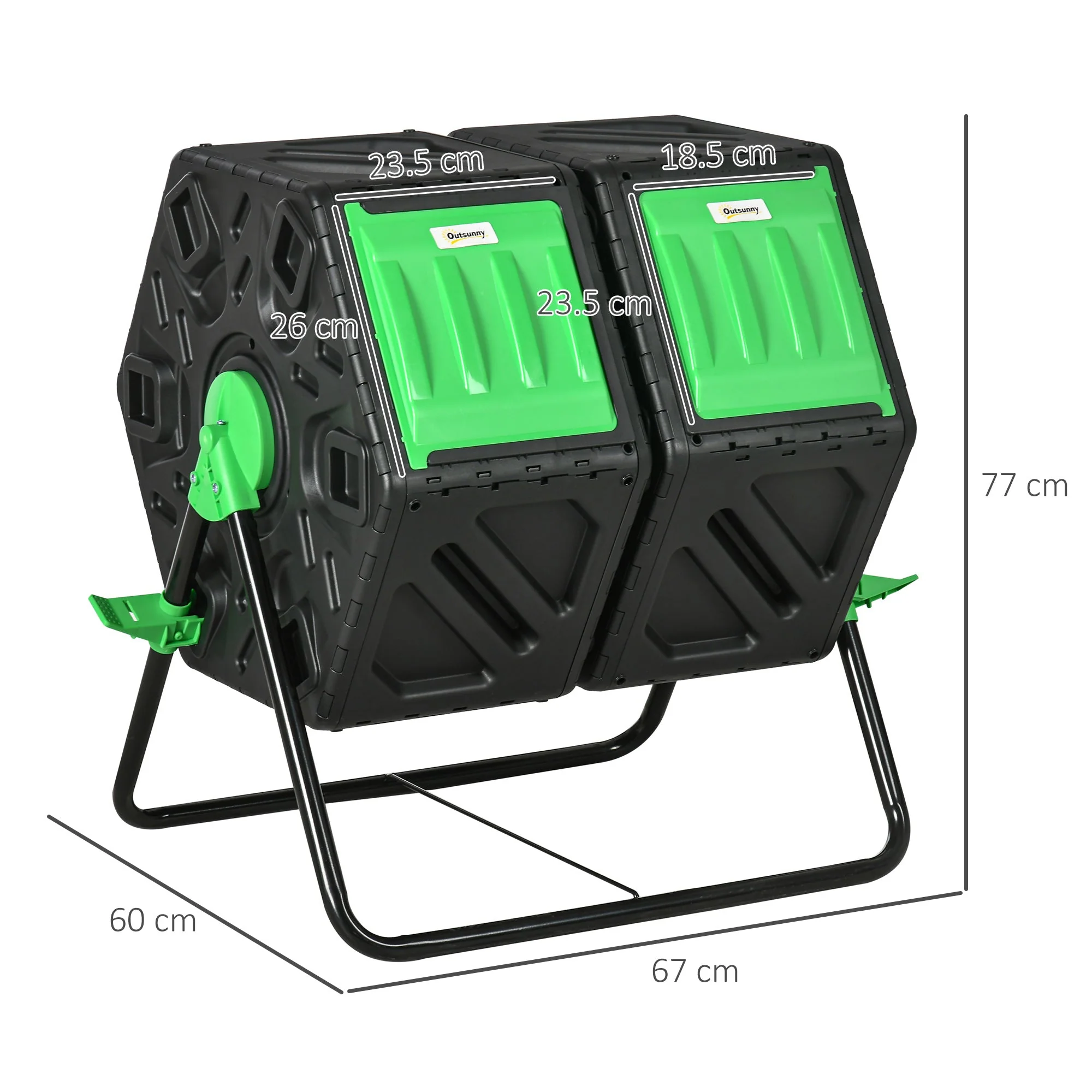 Dual Chamber Garden Compost Bin - Image 3