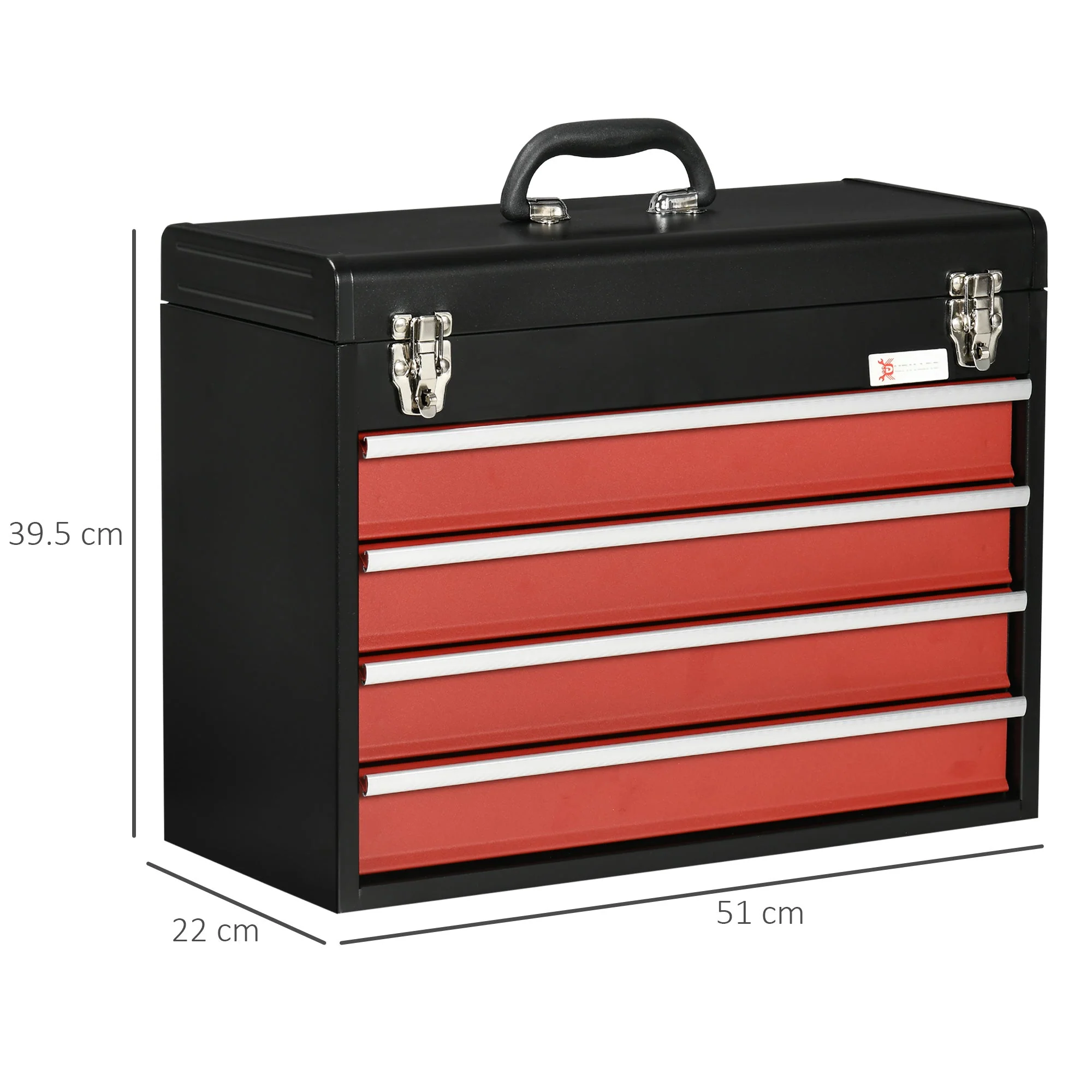 DURHAND 4 Drawer Tool Chest - Image 3