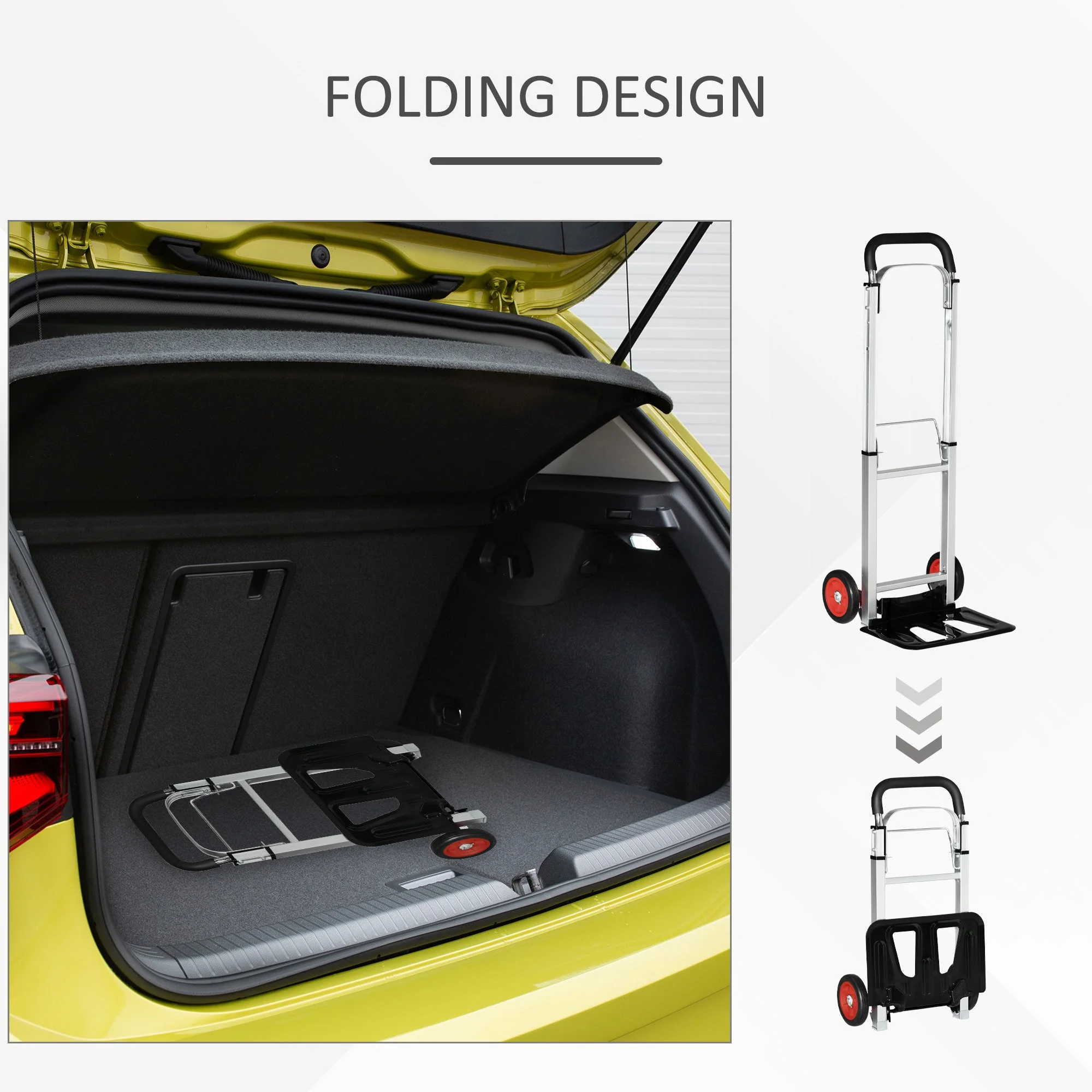 DURHAND Folding Sack Truck with Telescoping Handles - Image 6