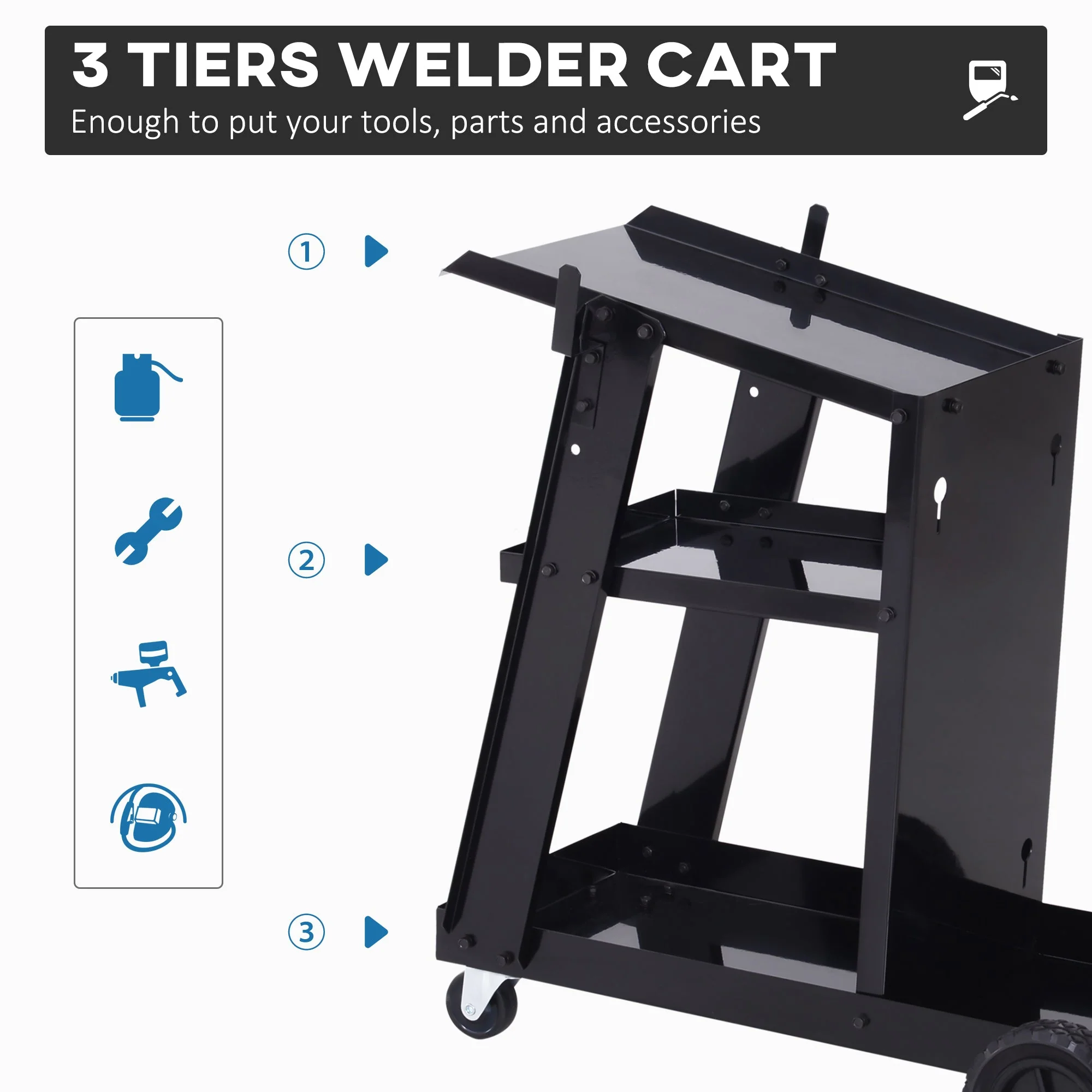 DURHAND Welding Cart for Tanks Gas Bottles - Image 4