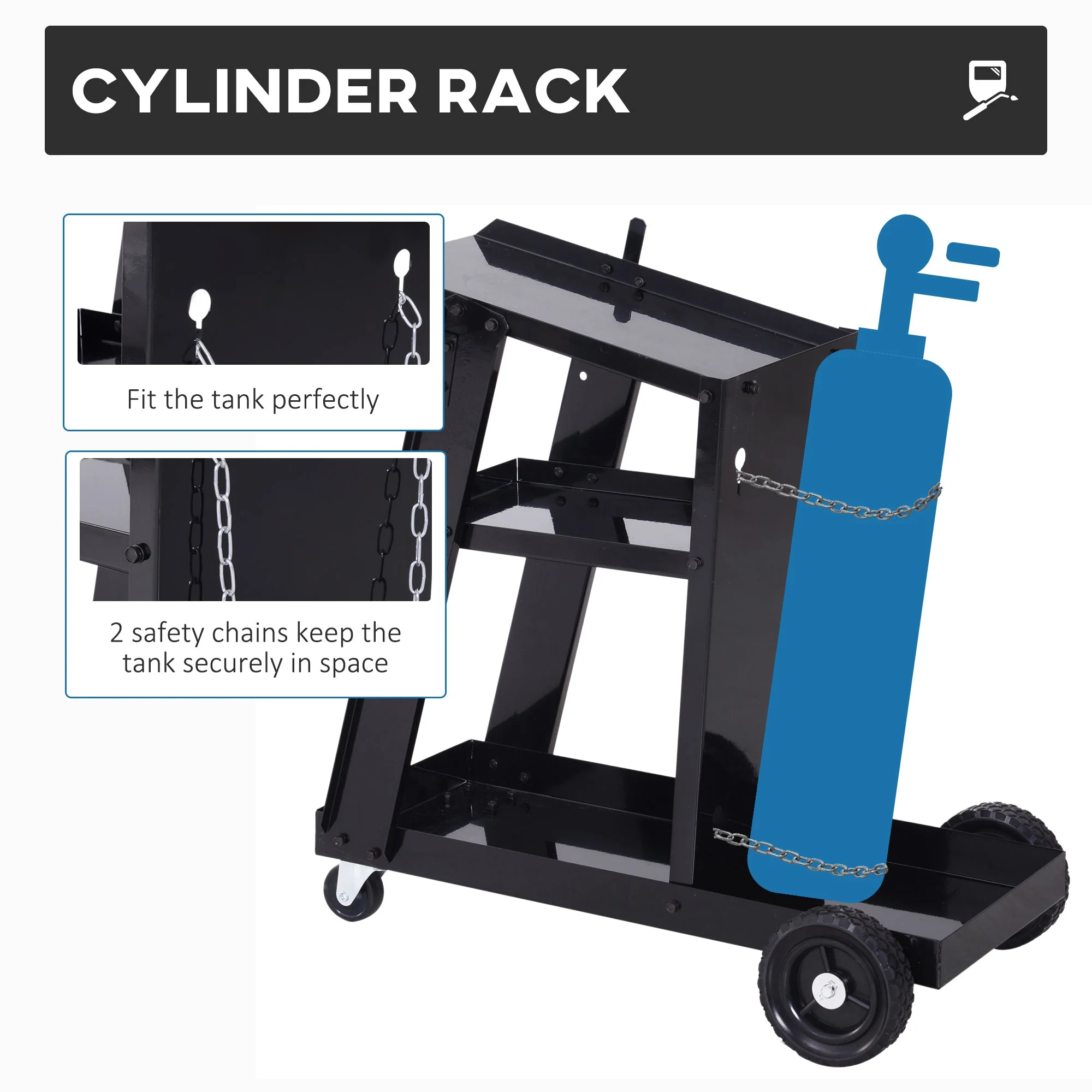 DURHAND Welding Cart for Tanks Gas Bottles - Image 5