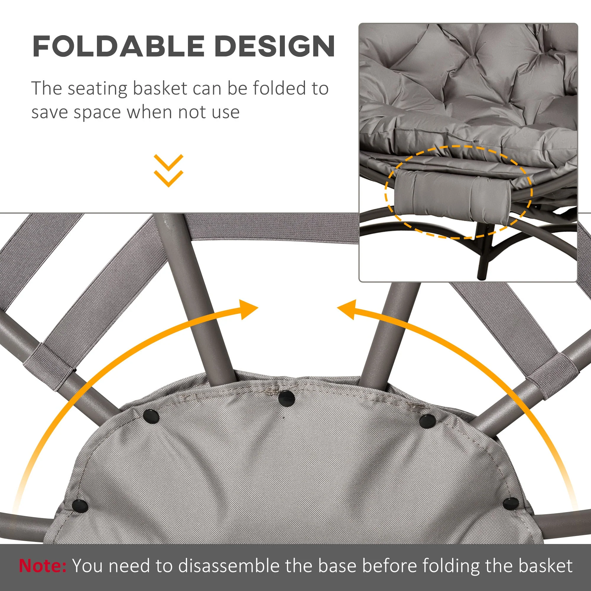 Egg Chair with Soft Cushion - Image 6