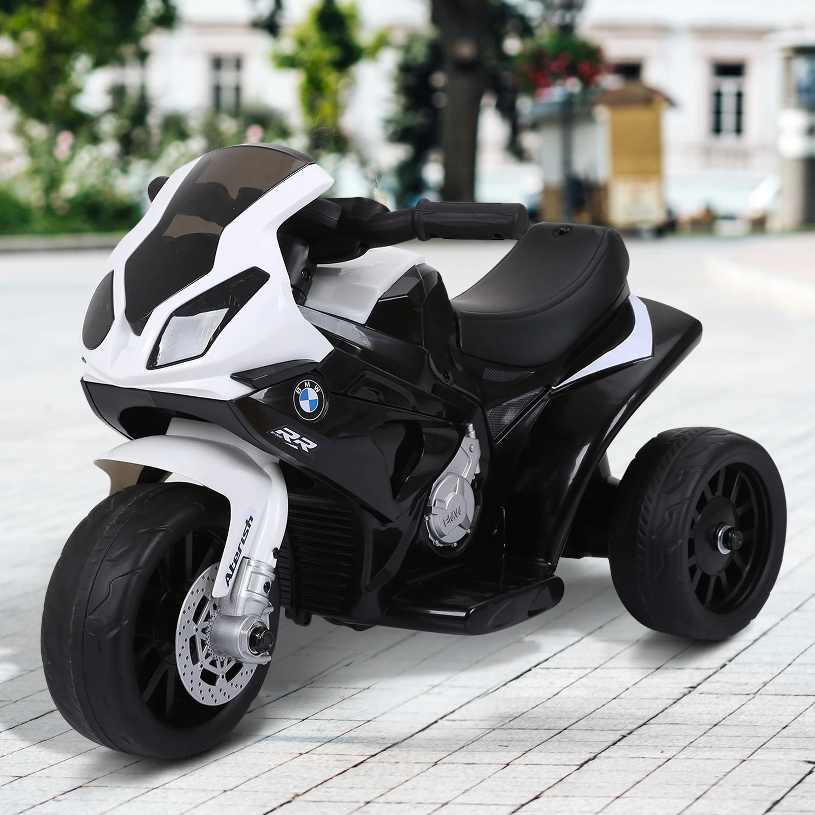 Electric Kids Ride on BMW Motorbike W/Headlights and Music - Image 9