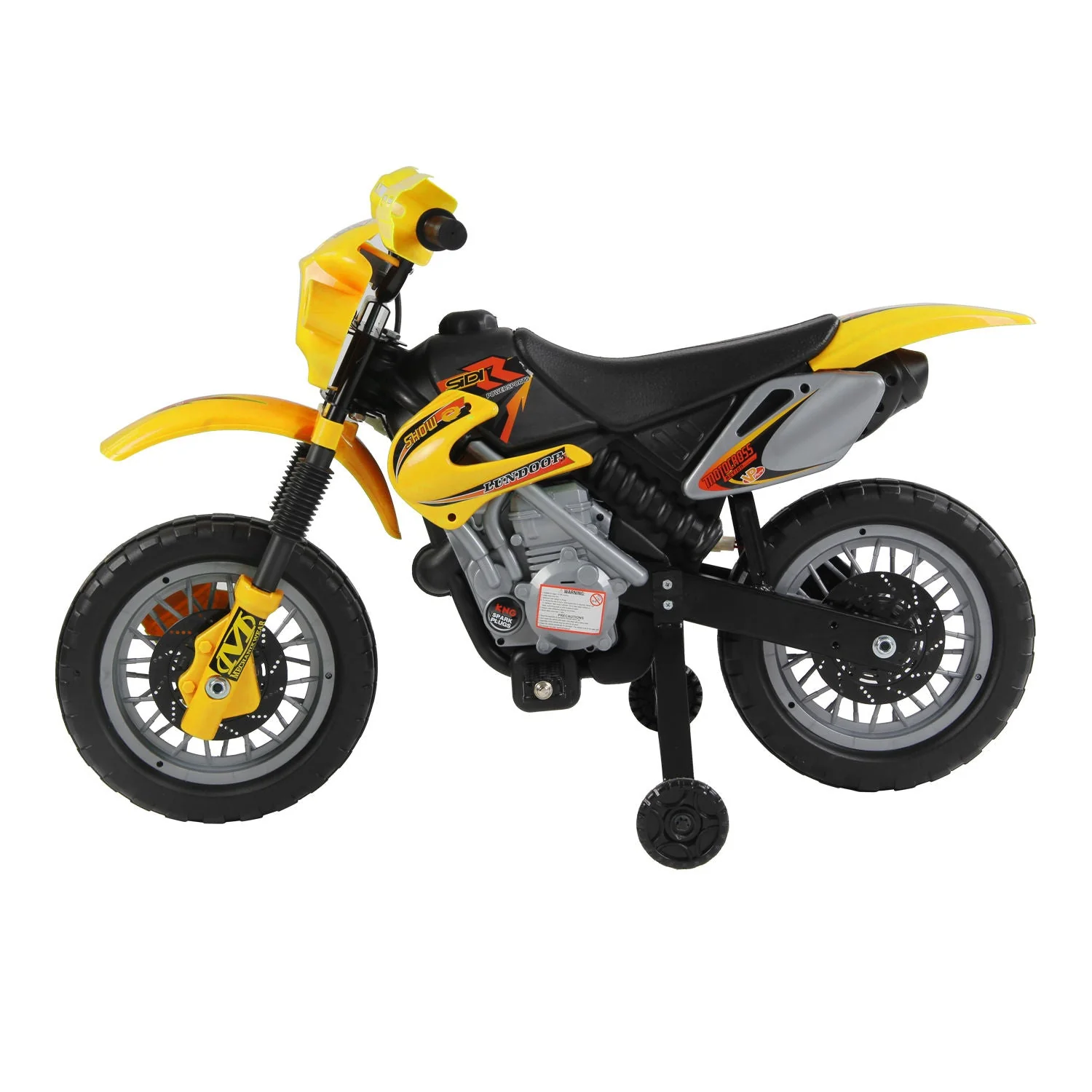 Electric Motorcycle for Kids Ride on Toys-Yellow - Image 2
