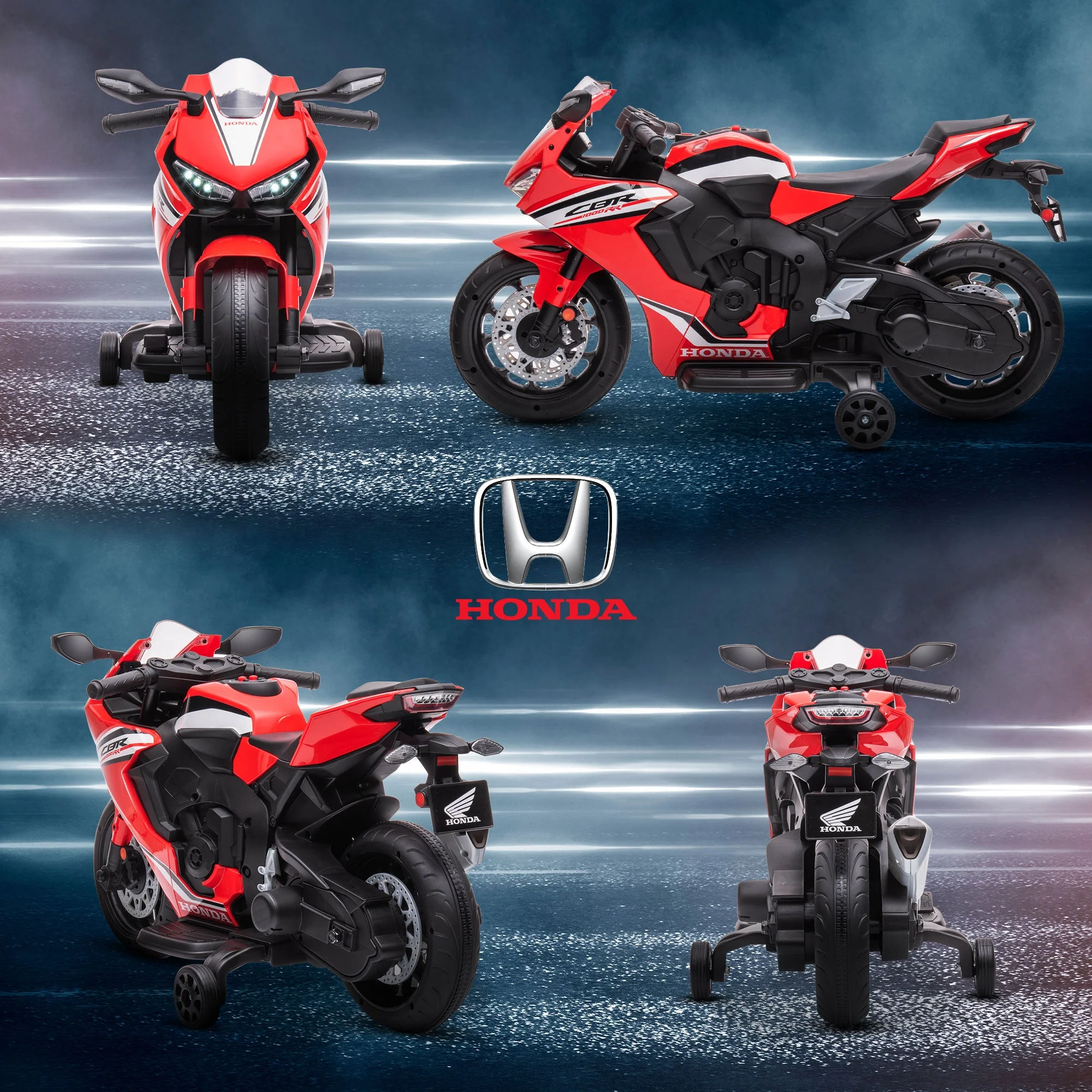 Electric Ride On Motorcycle with Headlights Music - Image 9