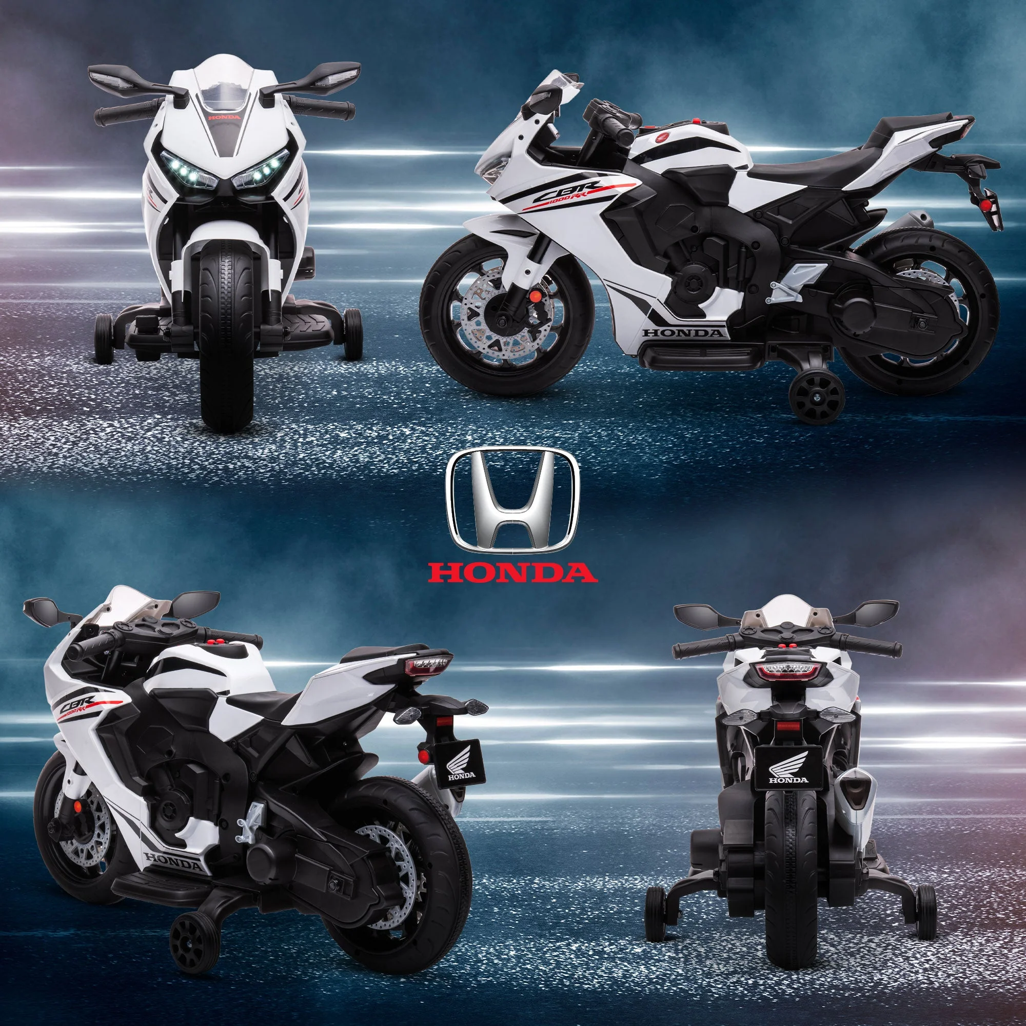 Electric Ride On Motorcycle with Headlights Music - Image 9