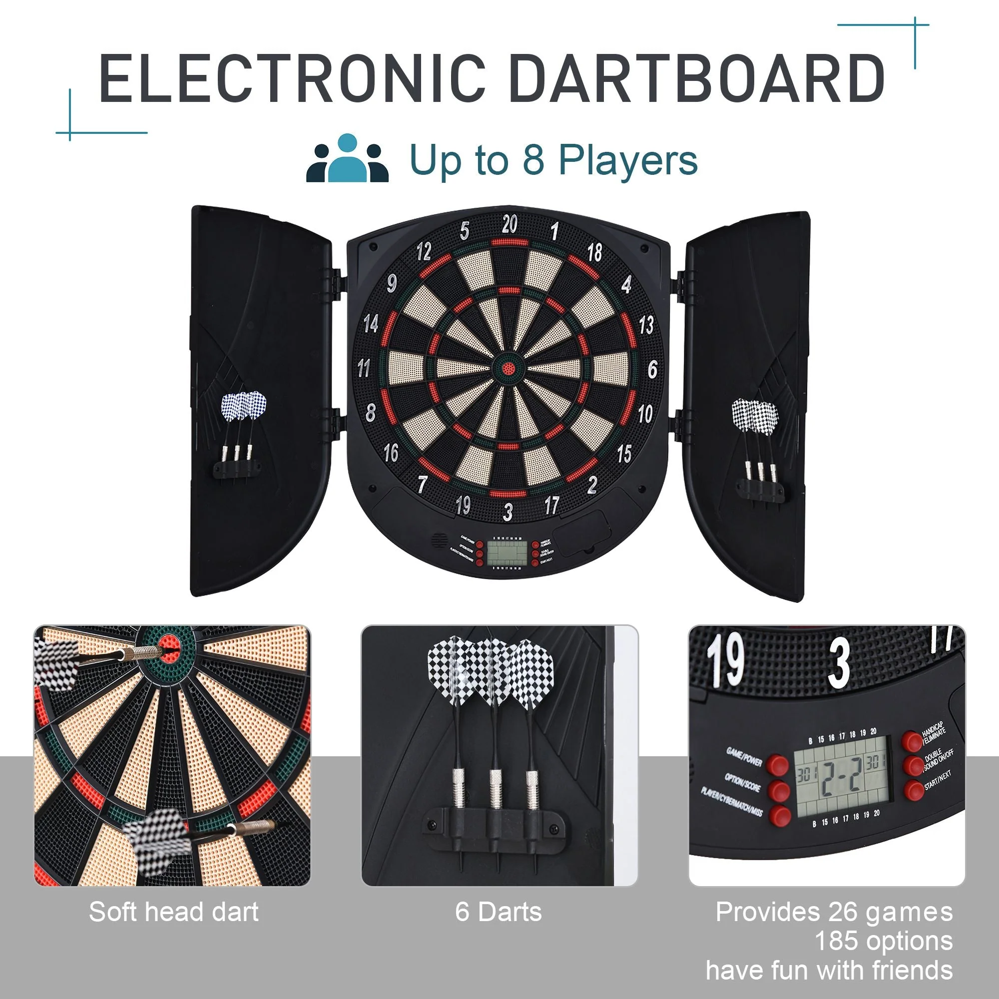 Electronic Dartboard 26 Games - Image 2