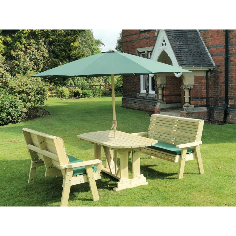 Ergo Garden Patio Dining Set by Churnet Valley - 4 Seats - Image 2