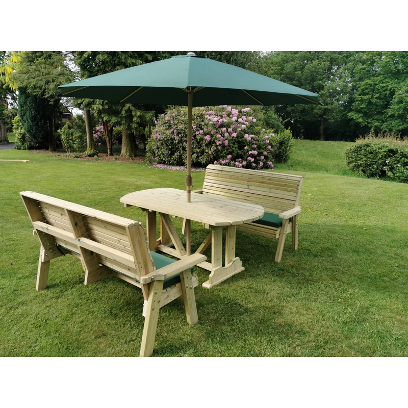 Ergo Garden Patio Dining Set by Churnet Valley - 4 Seats - Image 3
