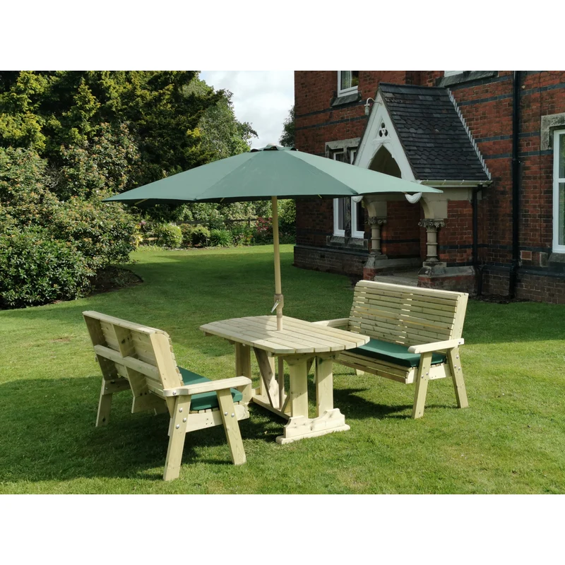Ergo Garden Patio Dining Set by Churnet Valley - 4 Seats - Image 4