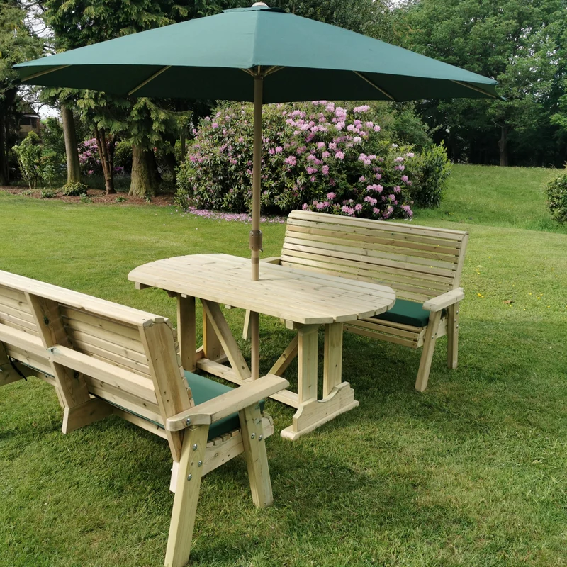 Ergo Garden Patio Dining Set by Churnet Valley - 6 Seat - Image 4
