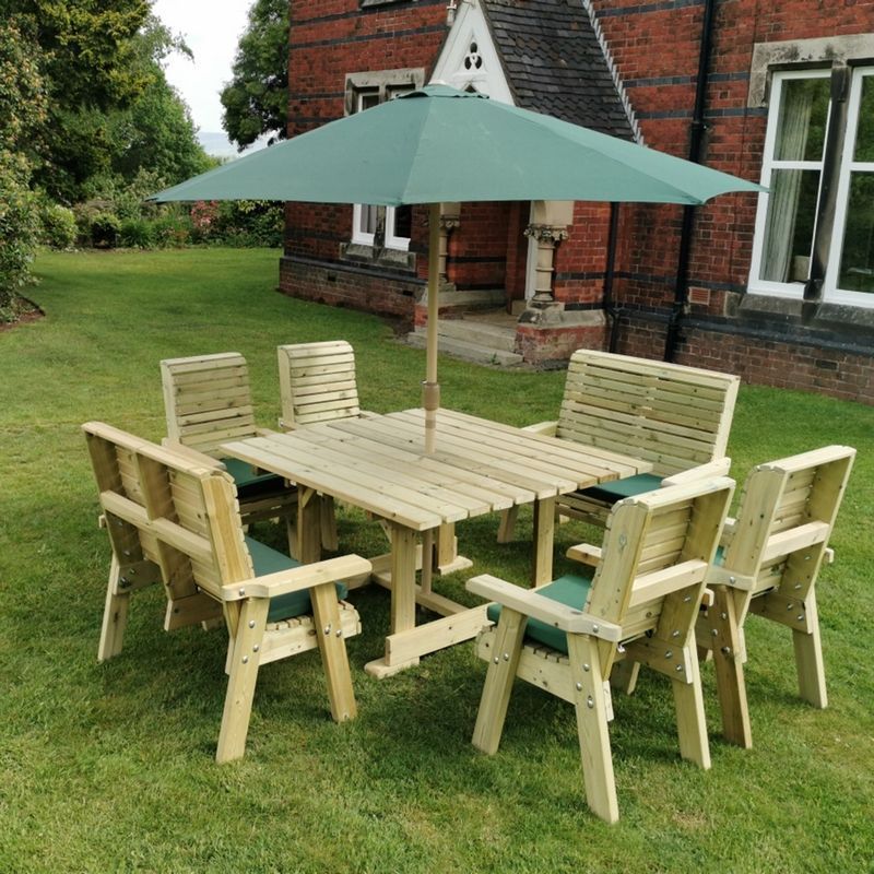 Ergo Garden Patio Dining Set by Churnet Valley - 8 Seat - Image 2