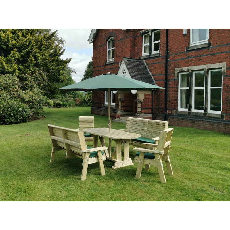 Ergo Garden Patio Dining Set by Churnet Valley - 8 Seats - Image 2