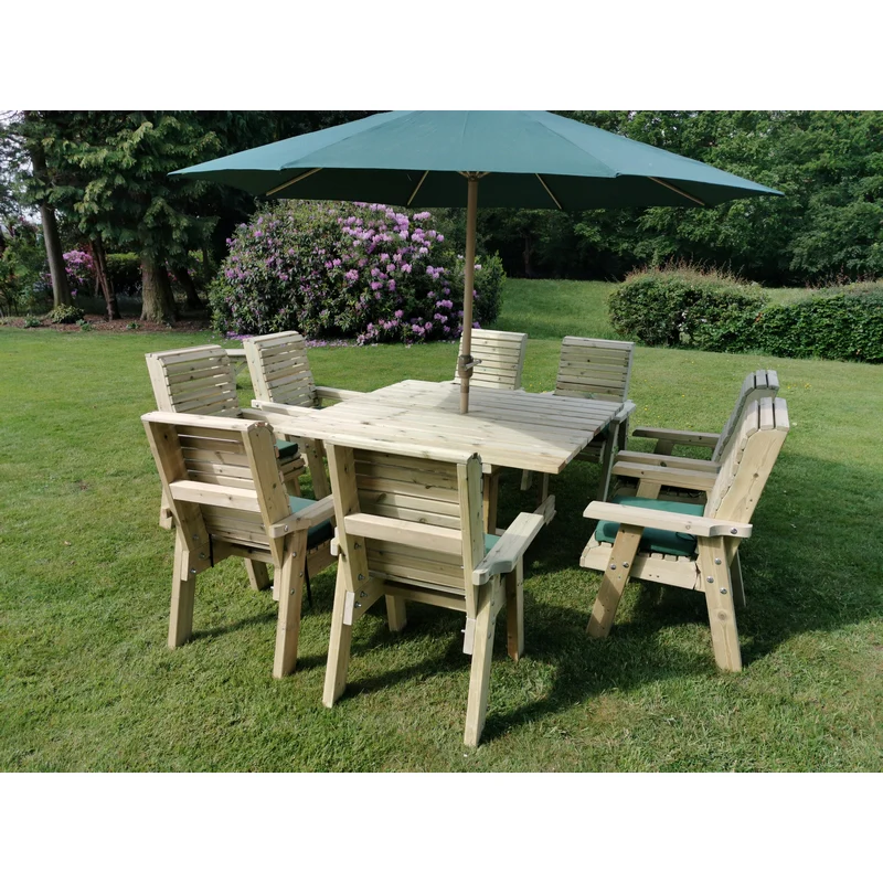 Ergo Garden Patio Dining Set by Churnet Valley - 8 Seat - Image 2