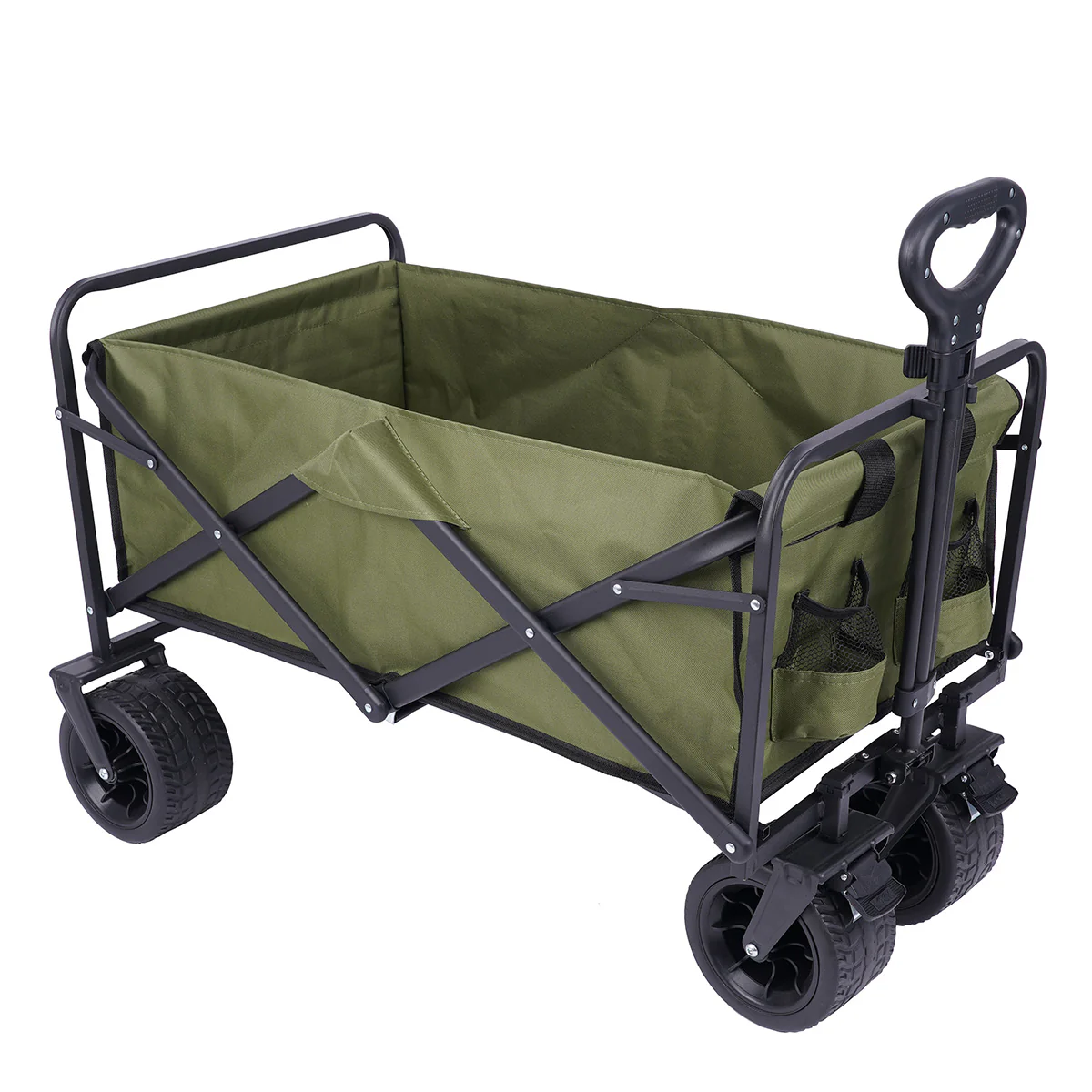 Essentials Folding Camping Festival Trolley Green Black - 150L by Go Beyond - Image 2