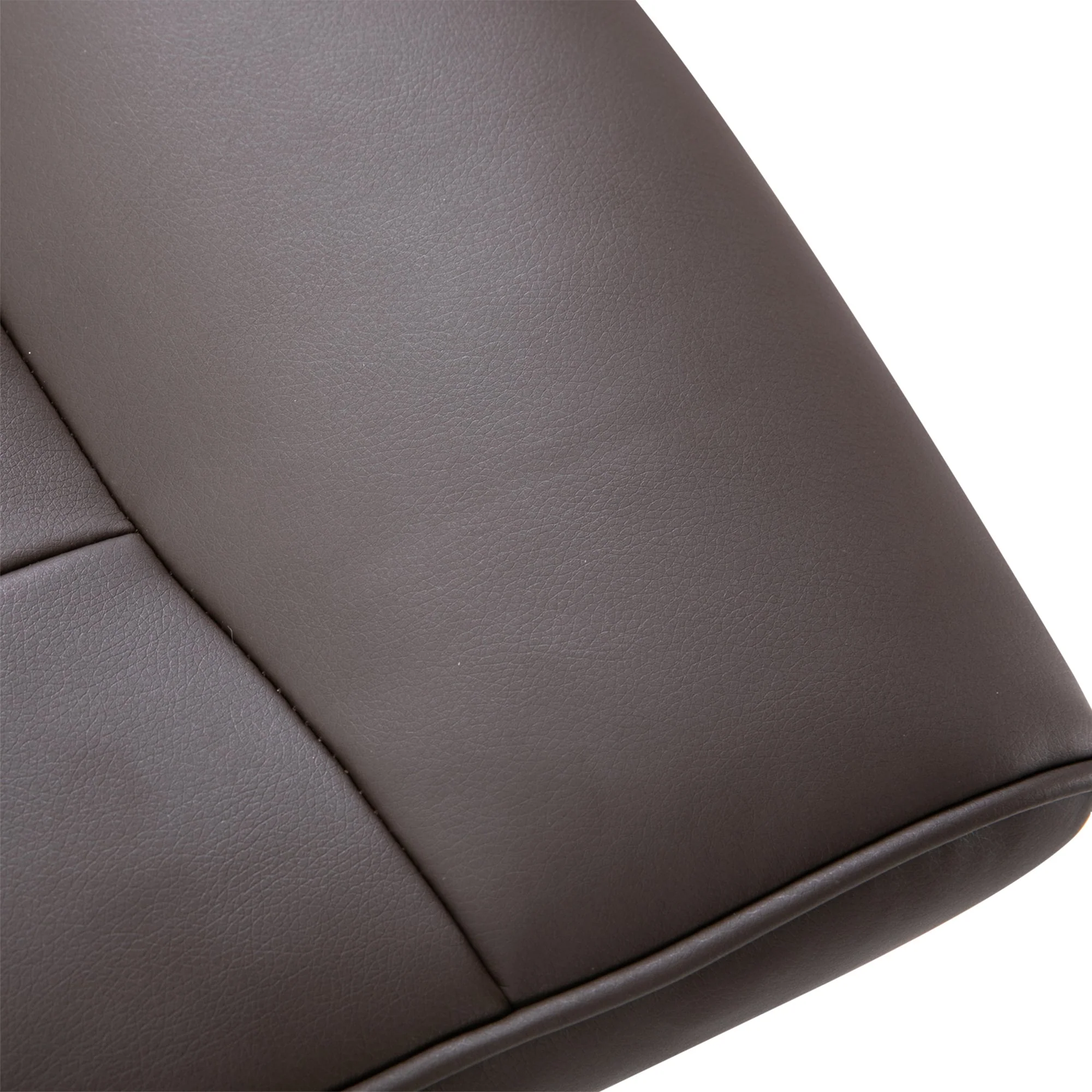Executive Recliner Chair High Back and Footstool Armchair Lounge Seat Brown - Image 7