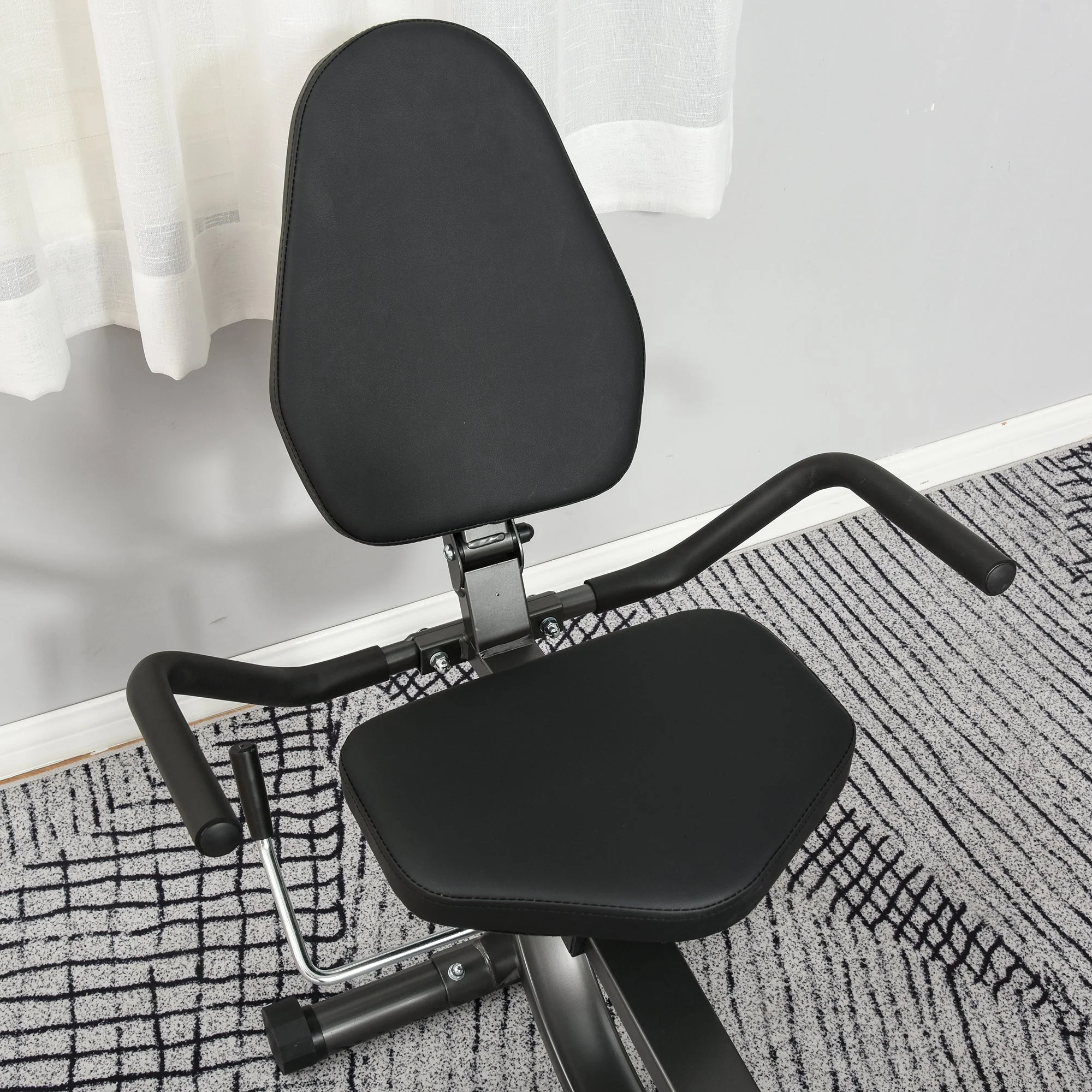 Exercise Training Workout Stationary Cycling Bike w/ LCD Monitor & Pad Holder - Image 8