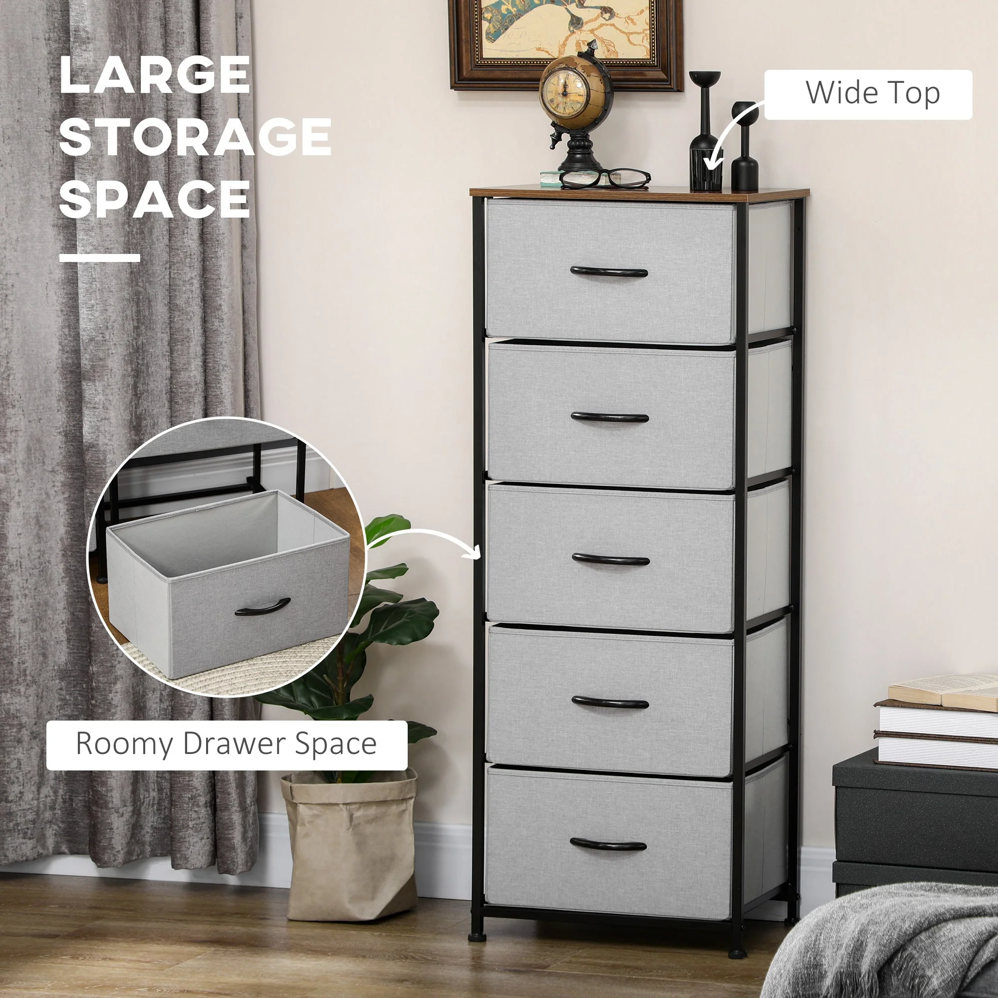 Fabric Chest of Drawers - Image 3