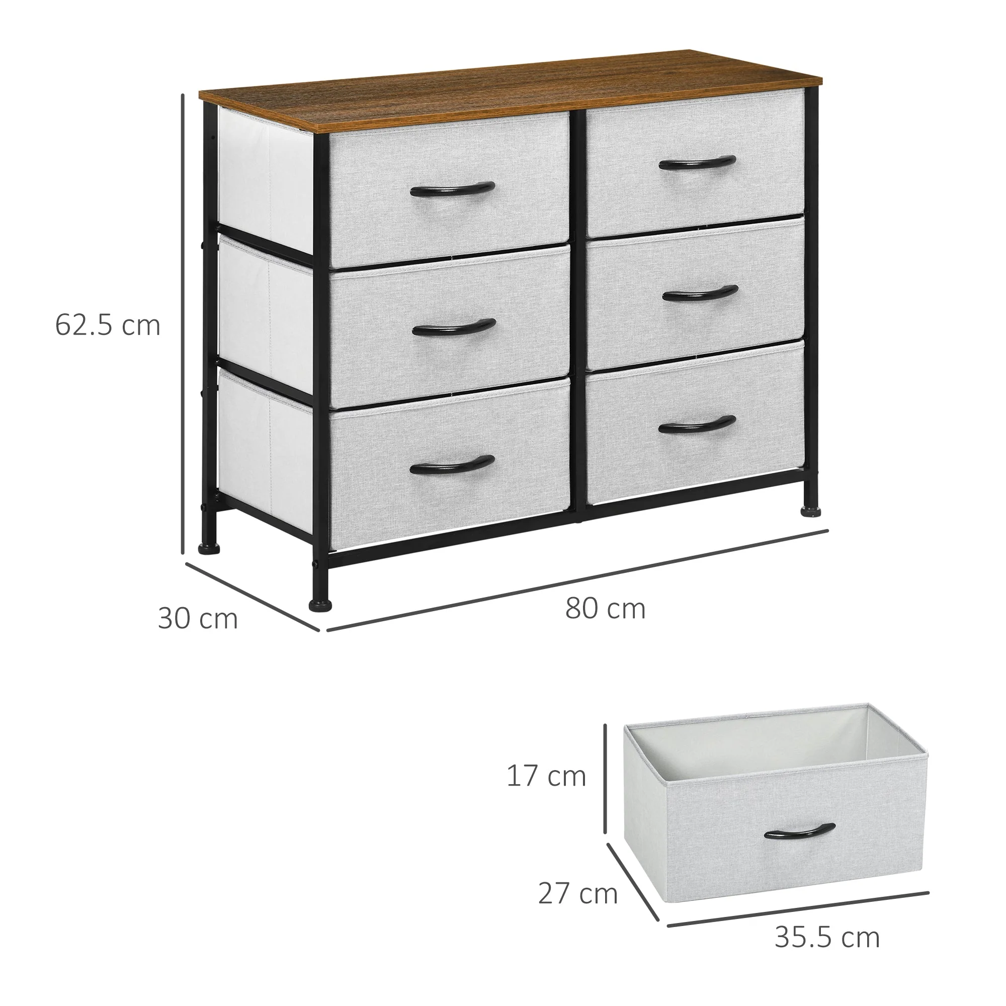 Fabric Chest of Drawers - Image 3