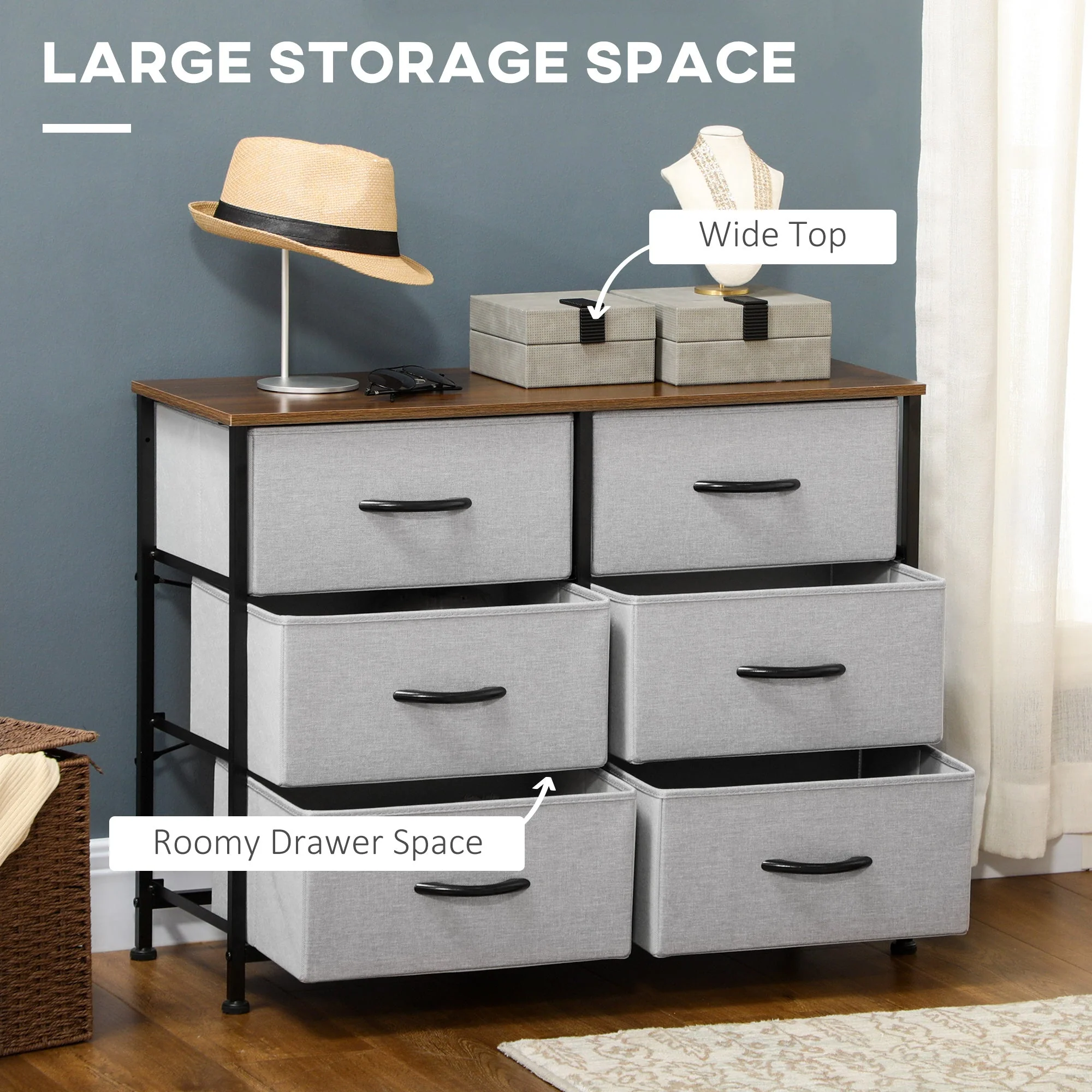 Fabric Chest of Drawers - Image 4
