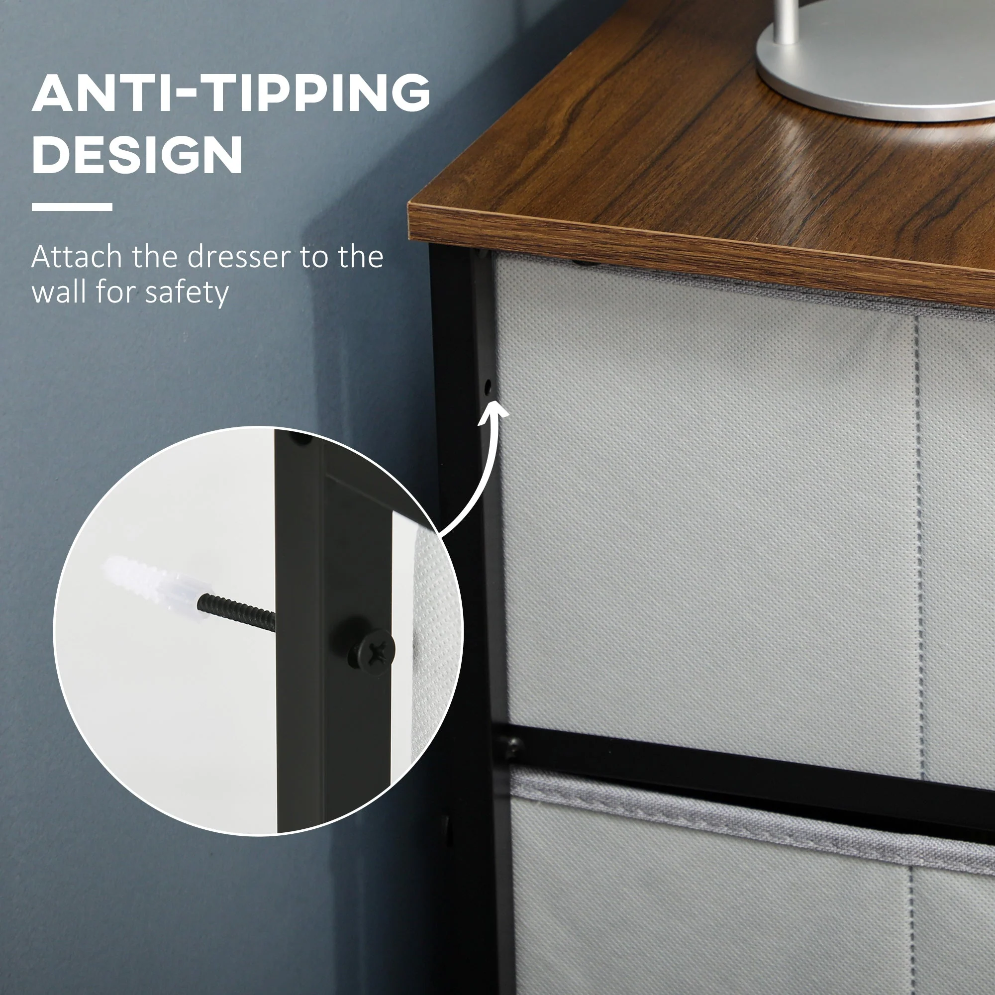 Fabric Chest of Drawers - Image 5