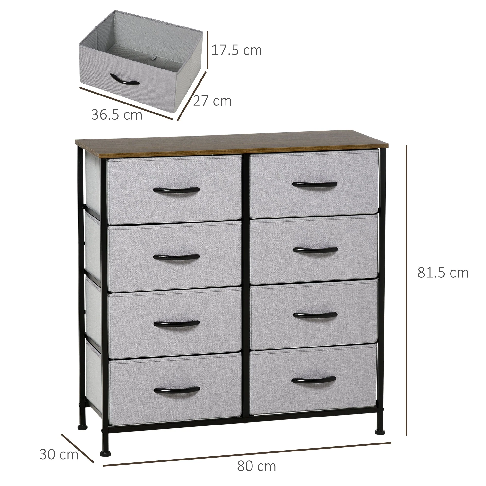 Fabric Chest of Drawers - Image 2
