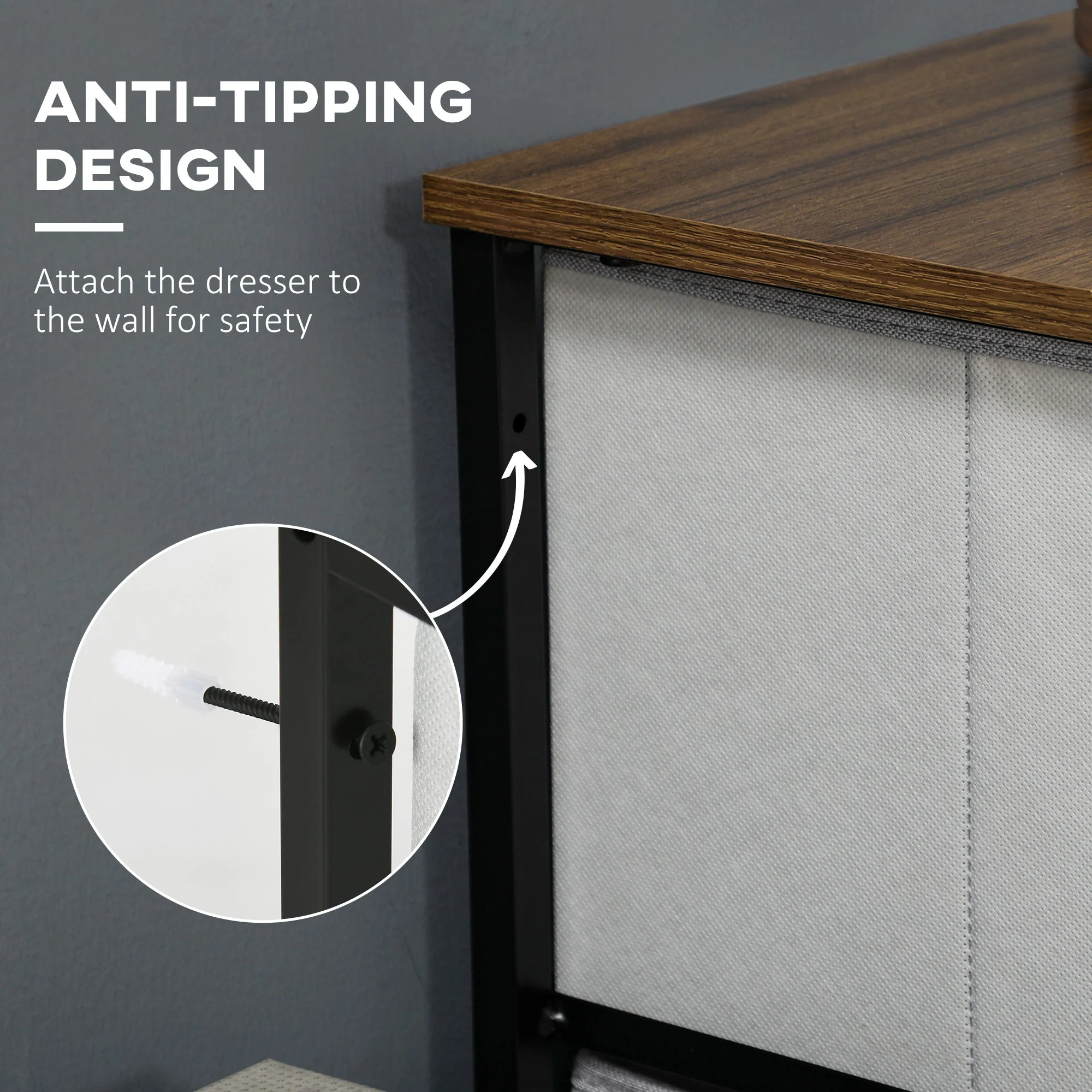Fabric Chest of Drawers - Image 4