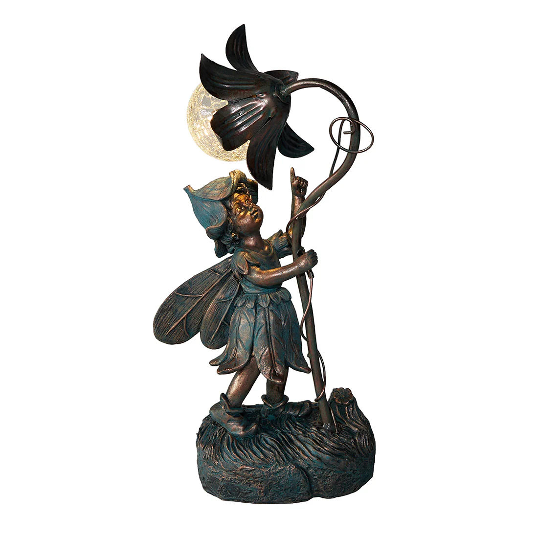 Fairy Flower Solar Garden Light Ornament Decoration Warm White LED - 31cm by Bright Garden - Image 2