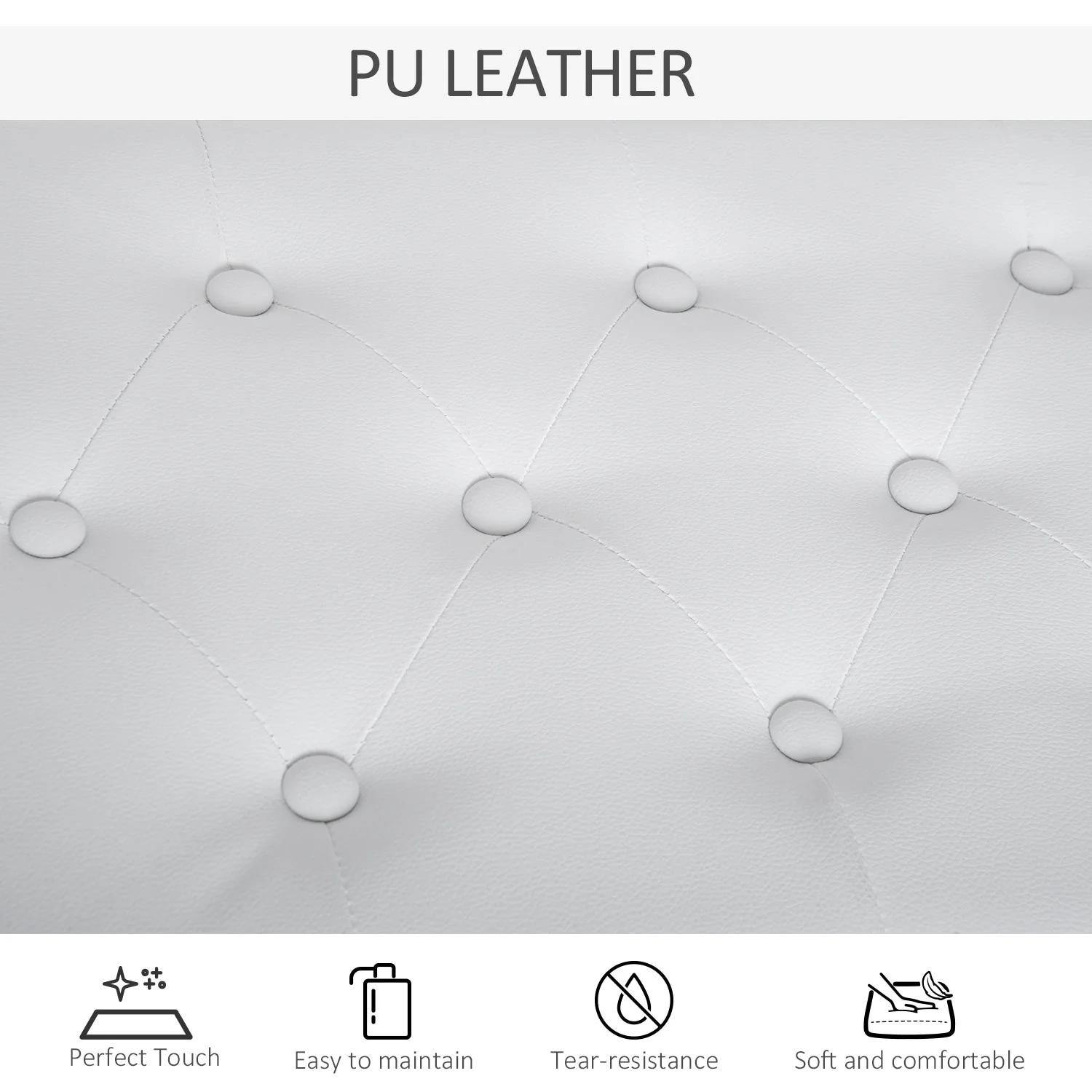 Faux Leather Piano Bench - Image 7