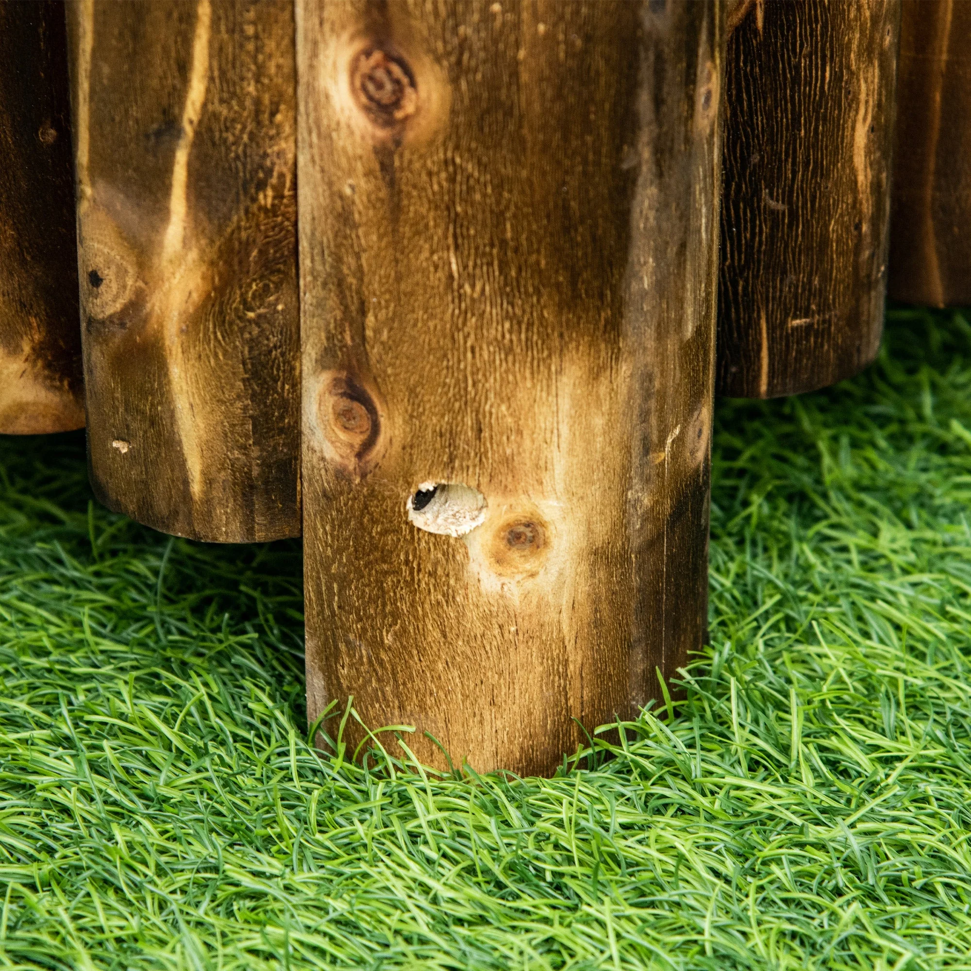 Fir Plant Pot Raised Flower Bed Wooden Rectangualr Planter Container Box Wood 4 Feet 100Lx 40Wx40H cm - Image 8