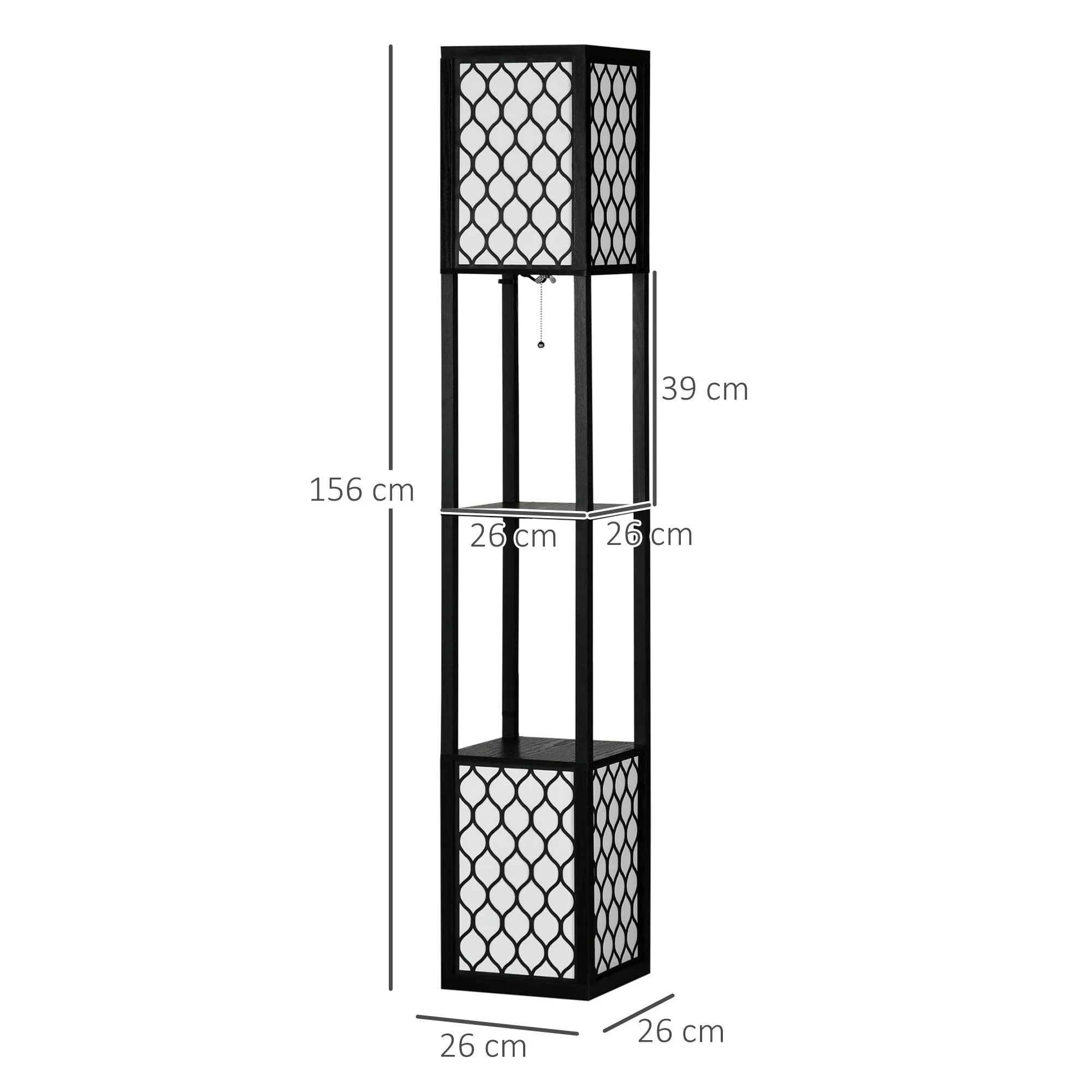 Floor Lamp with Shelves - Image 3