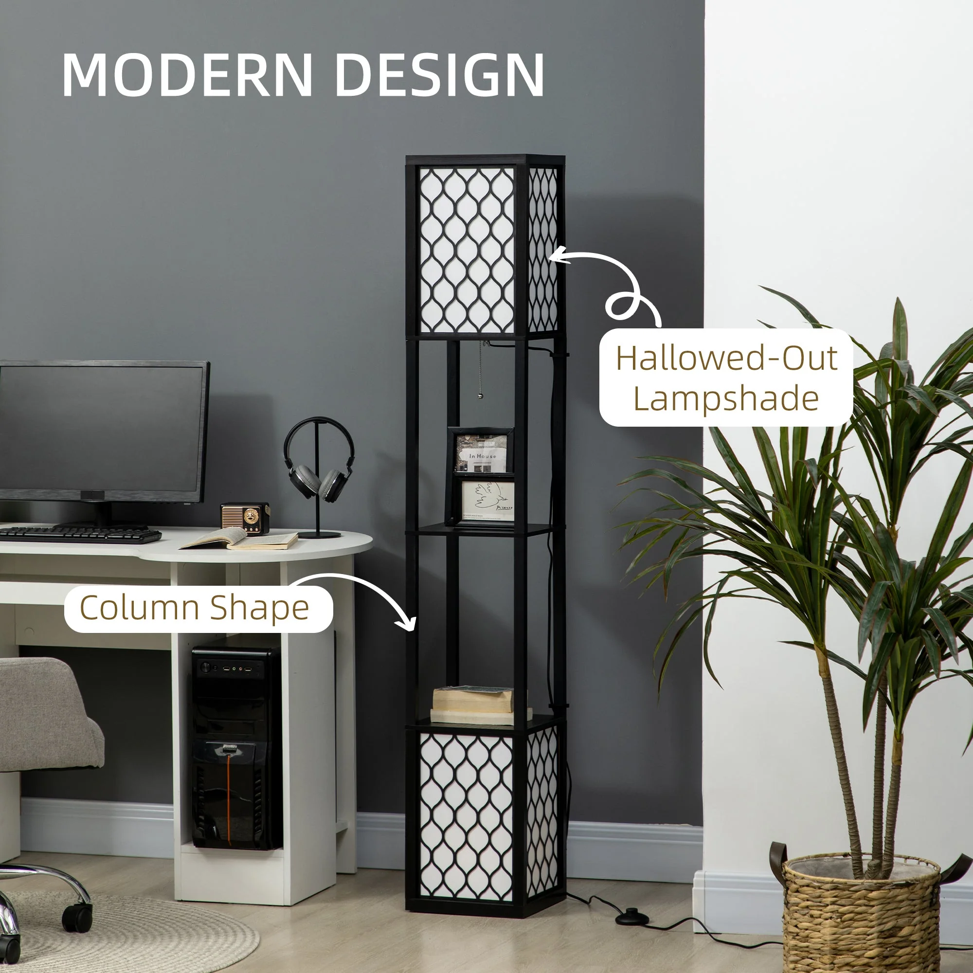Floor Lamp with Shelves - Image 5