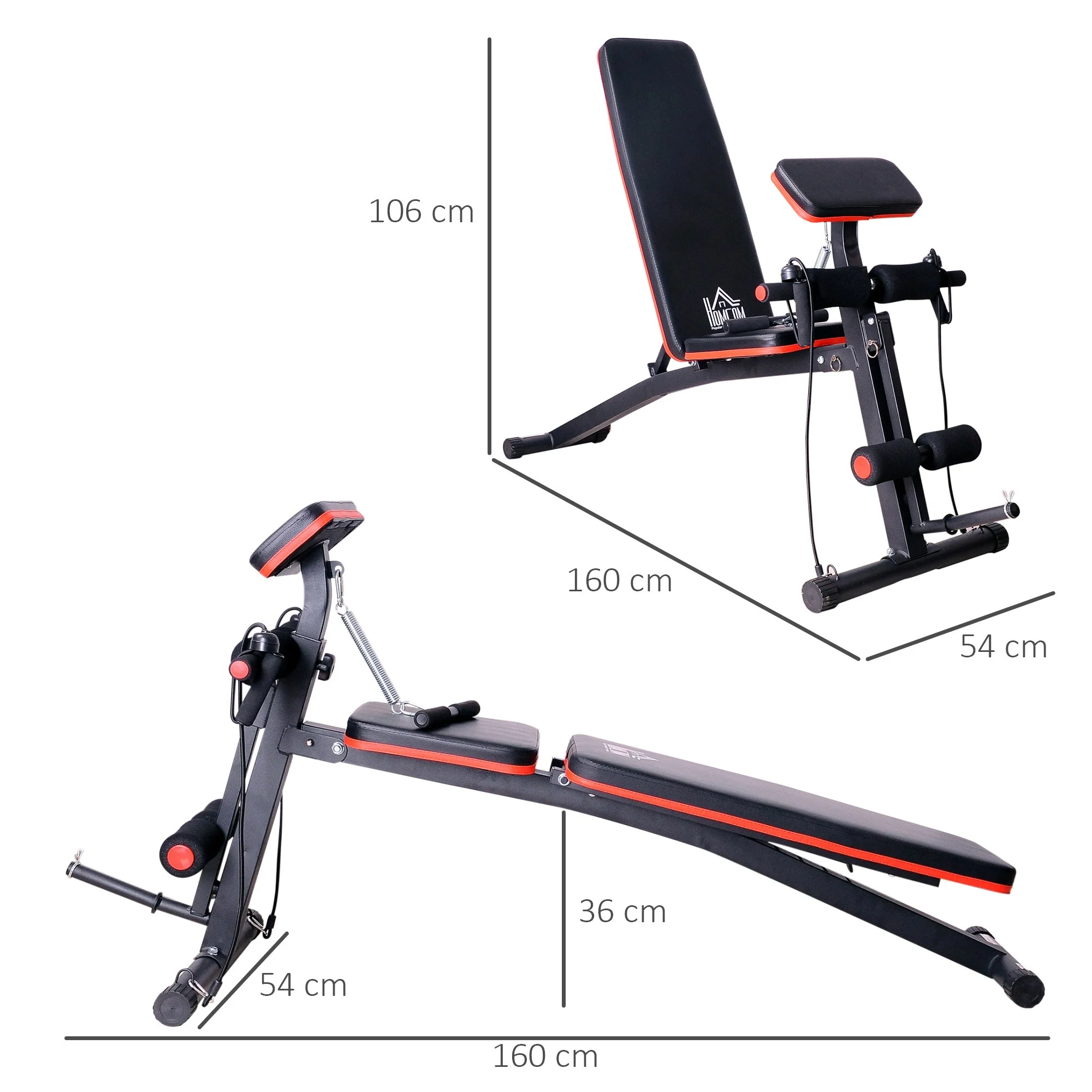 Foldable Adjustable Dumbbell Weight Lifting Sit Up Ab Bench Home Training Gym Incline Multiuse Workout Exercise Fitness - Image 3