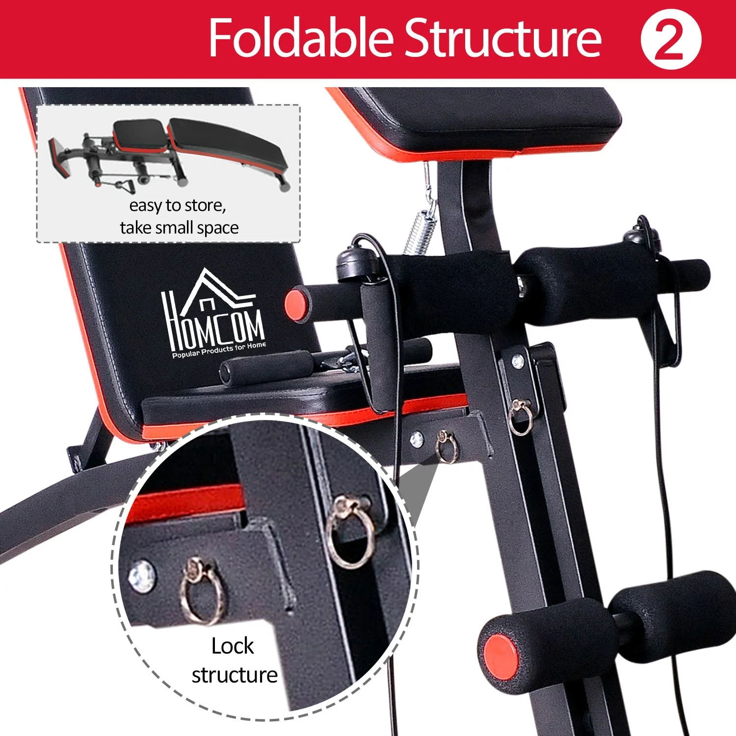 Foldable Adjustable Dumbbell Weight Lifting Sit Up Ab Bench Home Training Gym Incline Multiuse Workout Exercise Fitness - Image 5