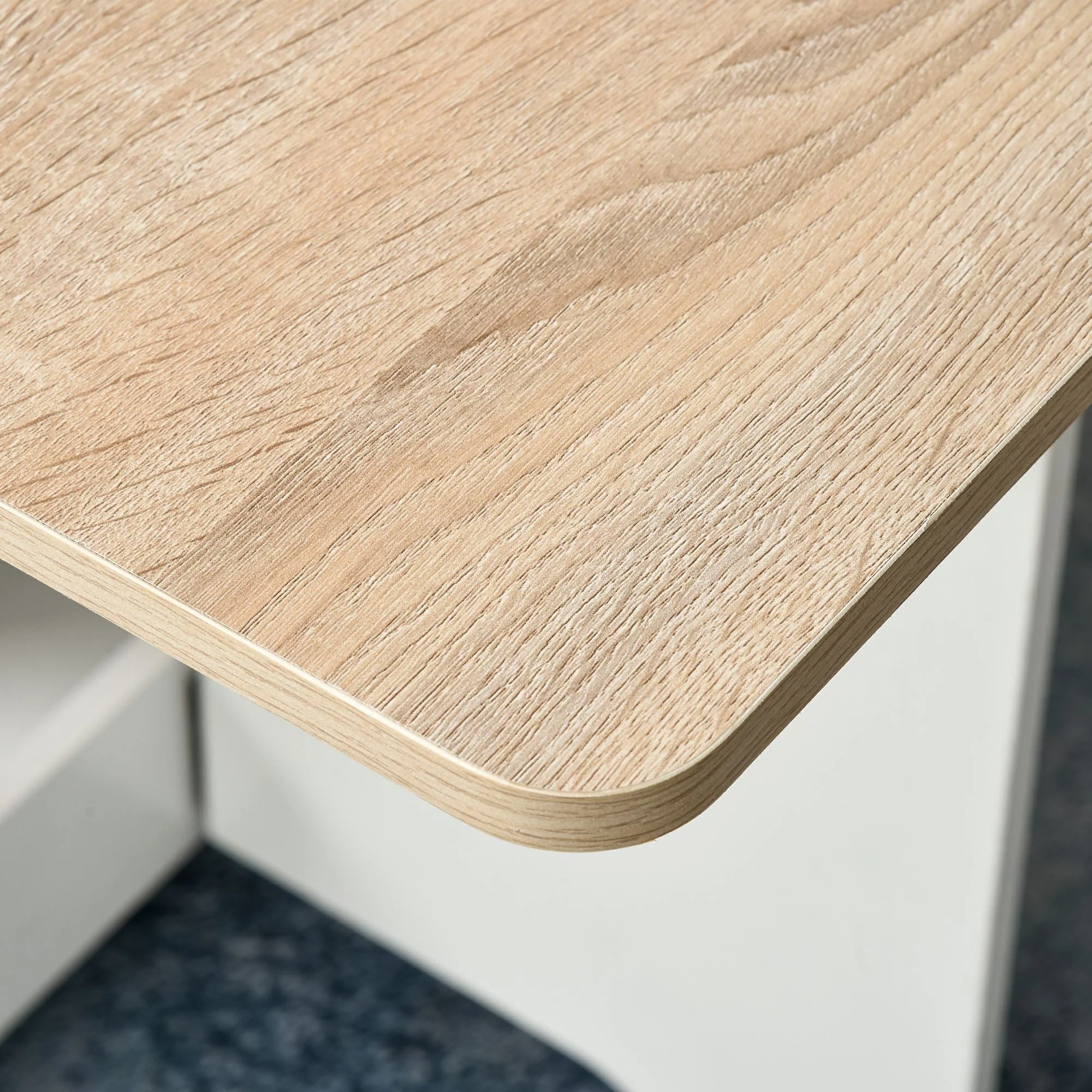 Foldable Dining Table Drop-Leaf Folding Desk Side Console with Storage Shelf for Kitchen - Image 9
