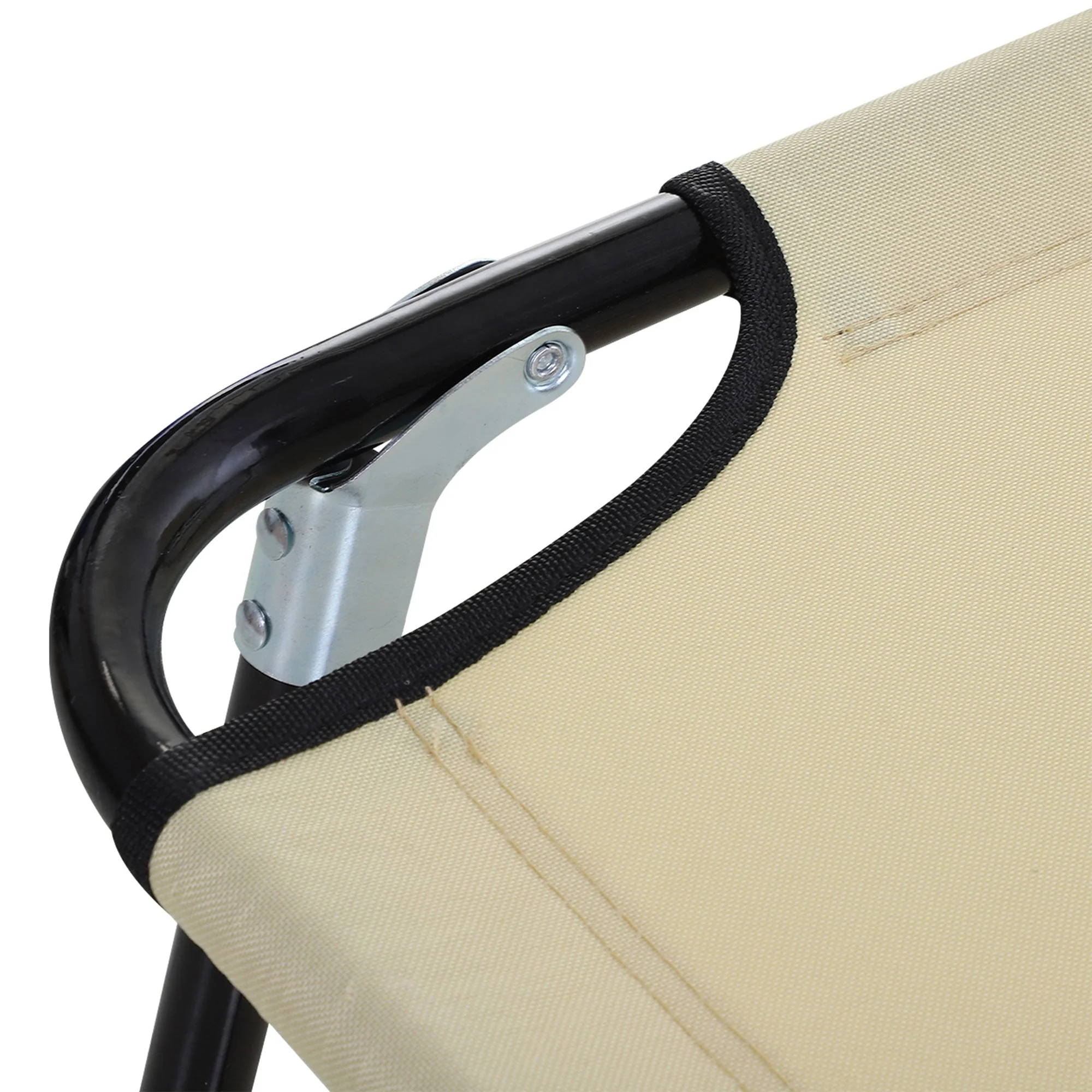 Foldable Sun Lounger with 5-Position Adjustable Backrest - Image 8