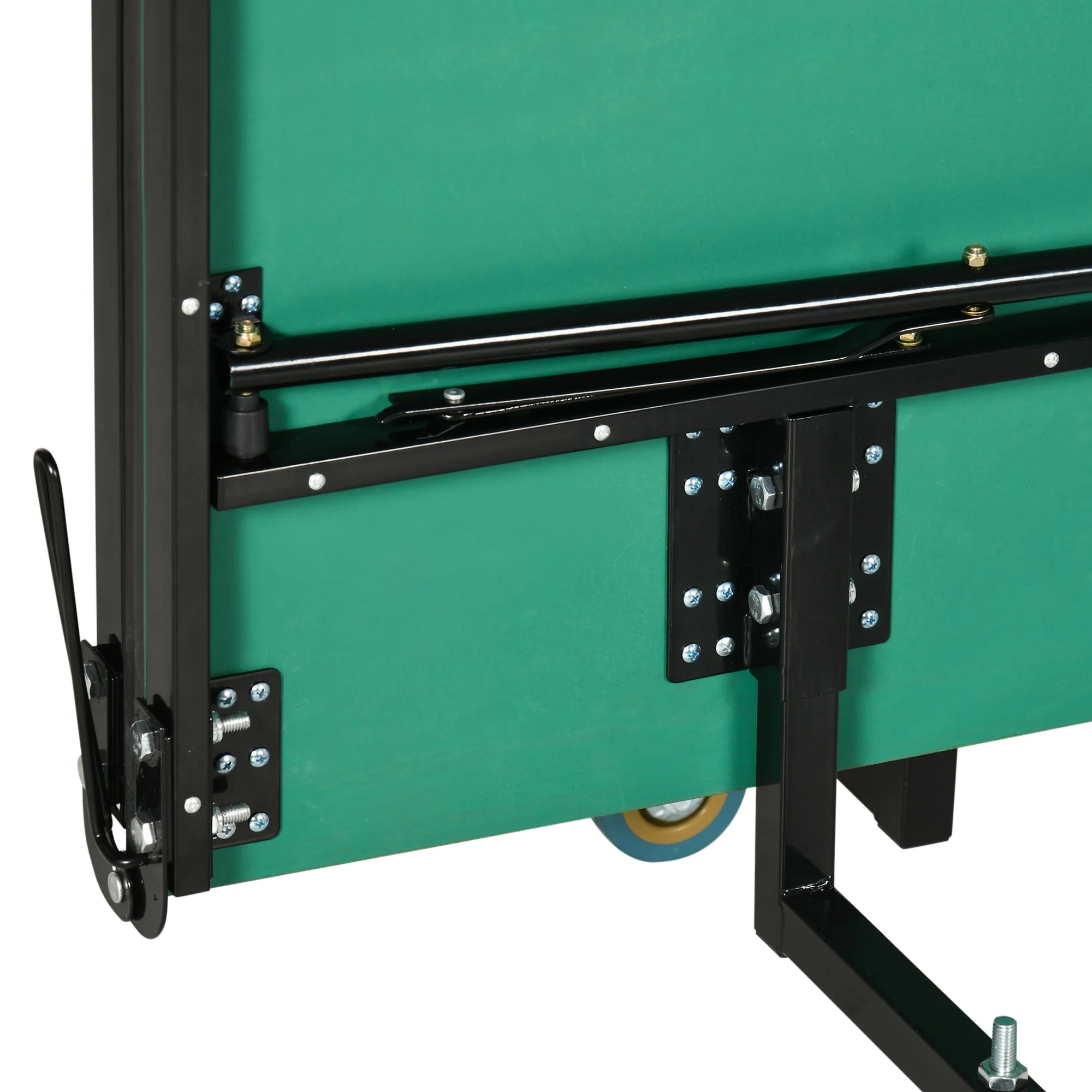 Folding 2.7 x 1.5M Table Tennis Set Green & Black by Sportnow - Image 8